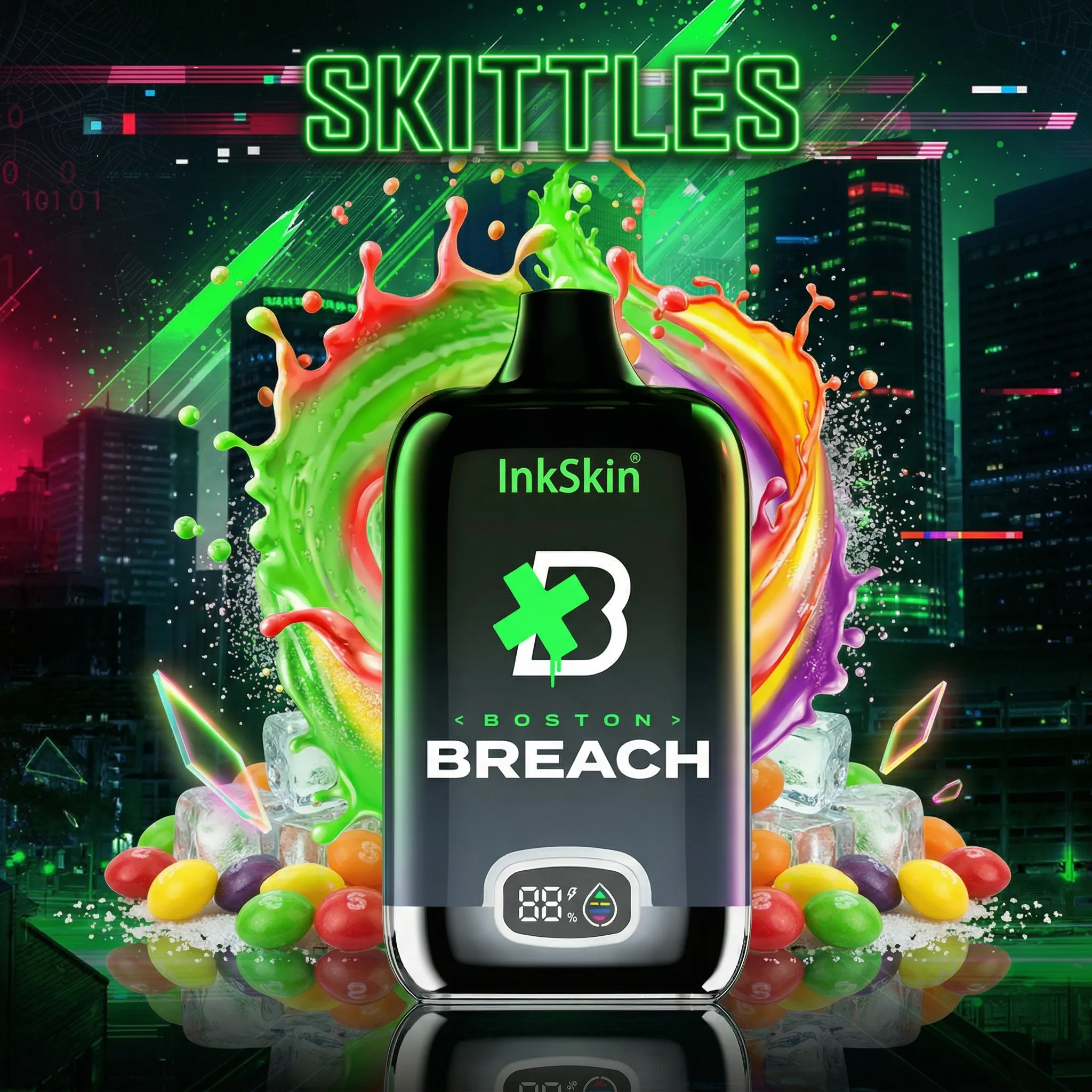 Boston Breach team - ⭐InkSkin Digital Box 12000 Puffs - 10+ Flavour Choices 🍇🍉🍋