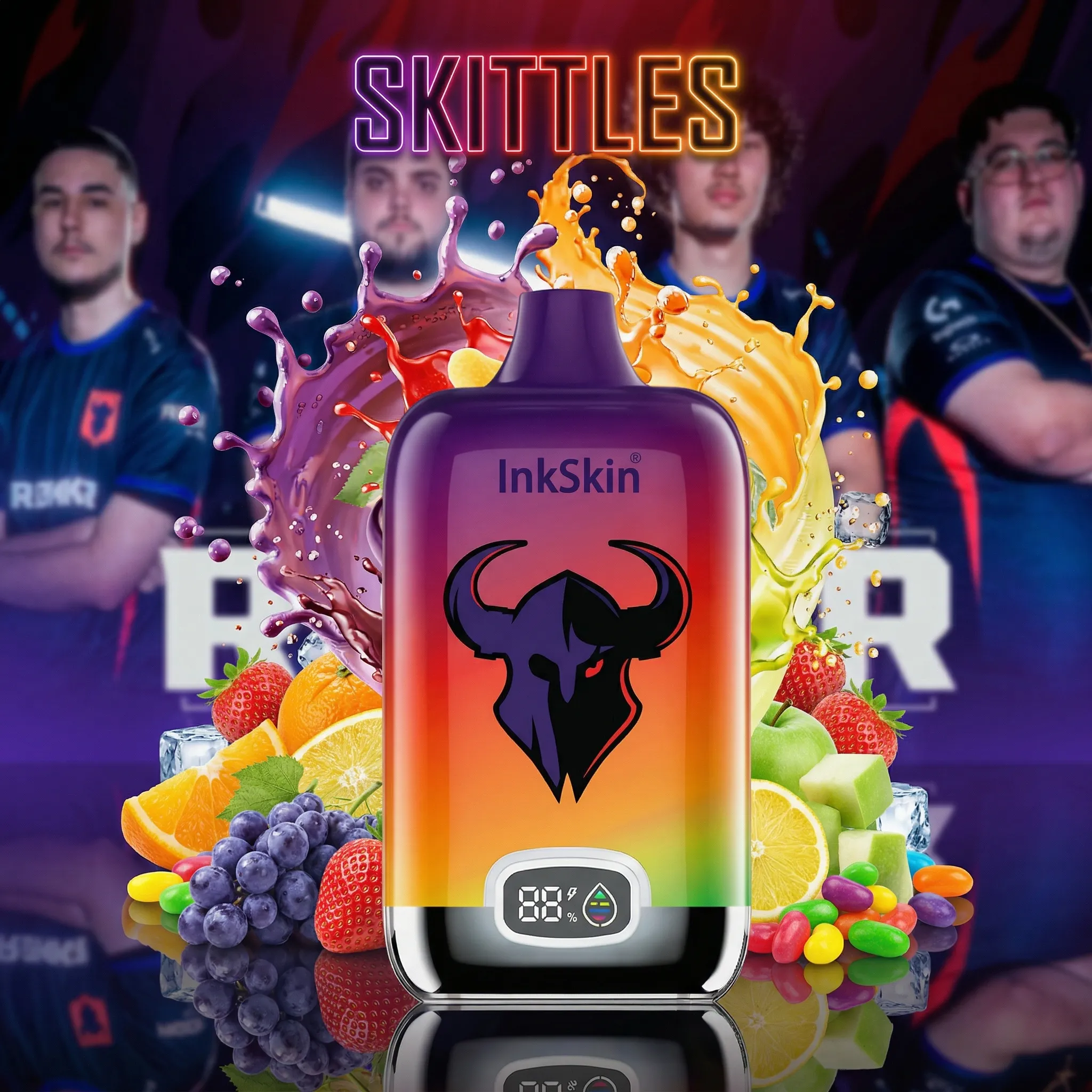 RØKKR team - ⭐InkSkin Digital Box 12000 Puffs - 10+ Flavour Choices 🍇🍉🍋