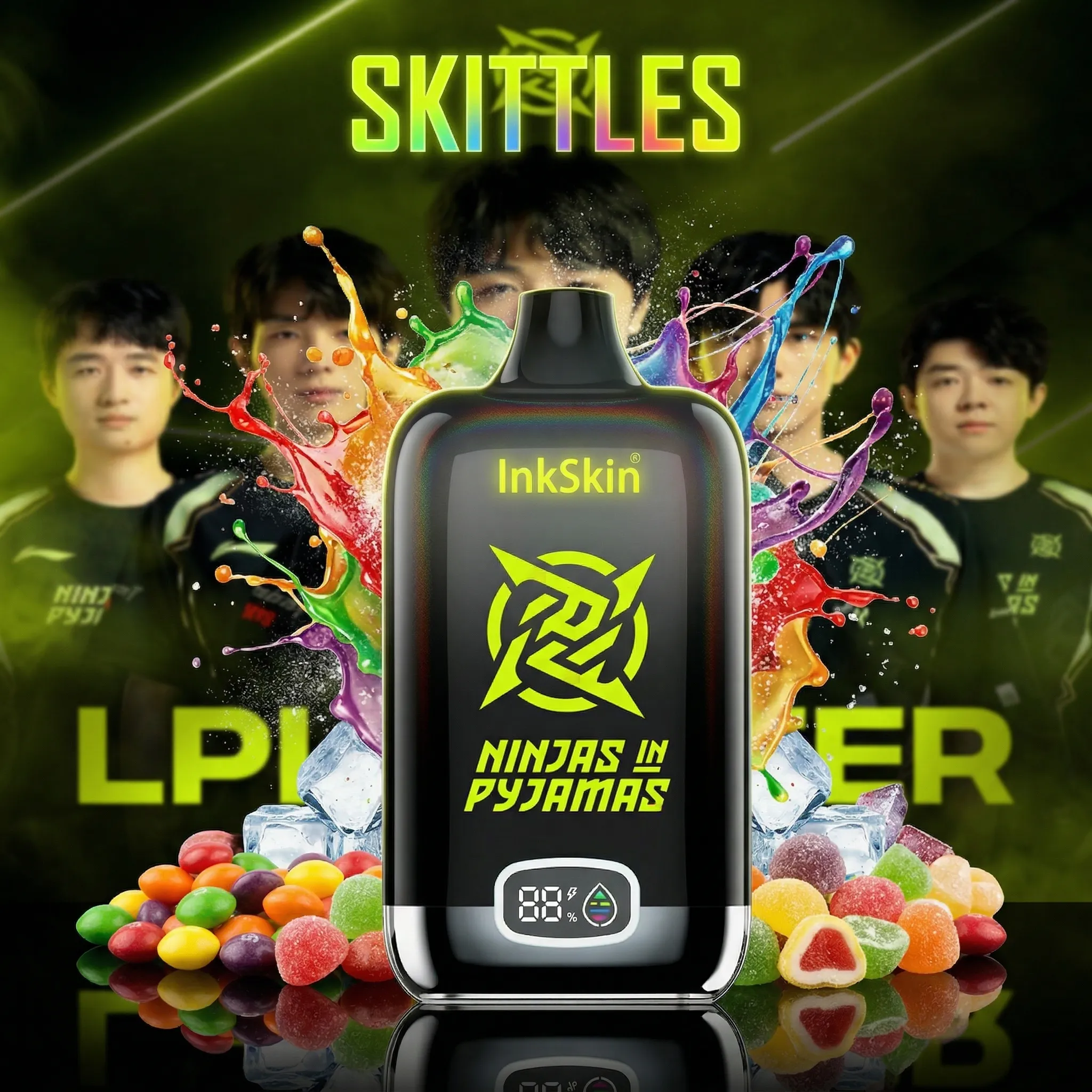 NIP team - ⭐InkSkin Digital Box 12000 Puffs - 10+ Flavour Choices 🍇🍉🍋