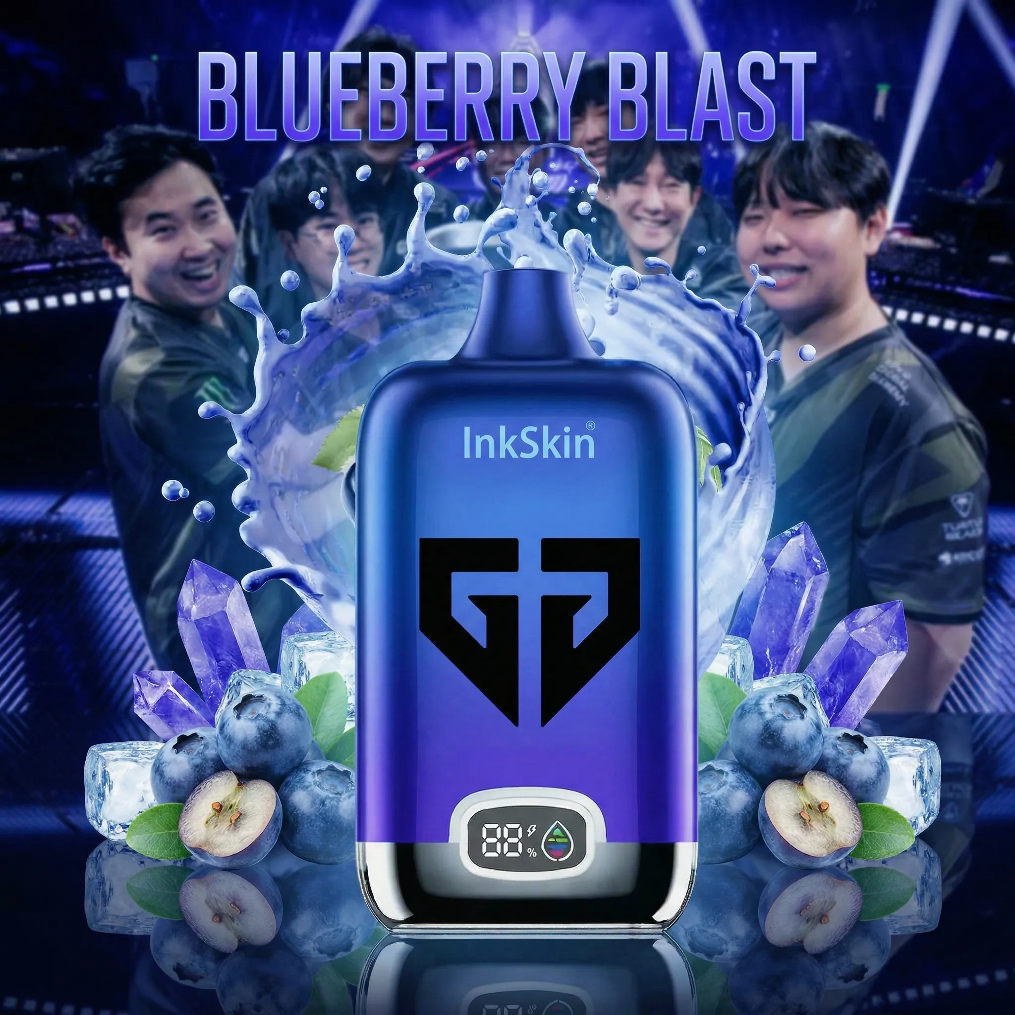 Gen.G team - ⭐InkSkin Digital Box 12000 Puffs - 10+ Flavour Choices 🍇🍉🍋
