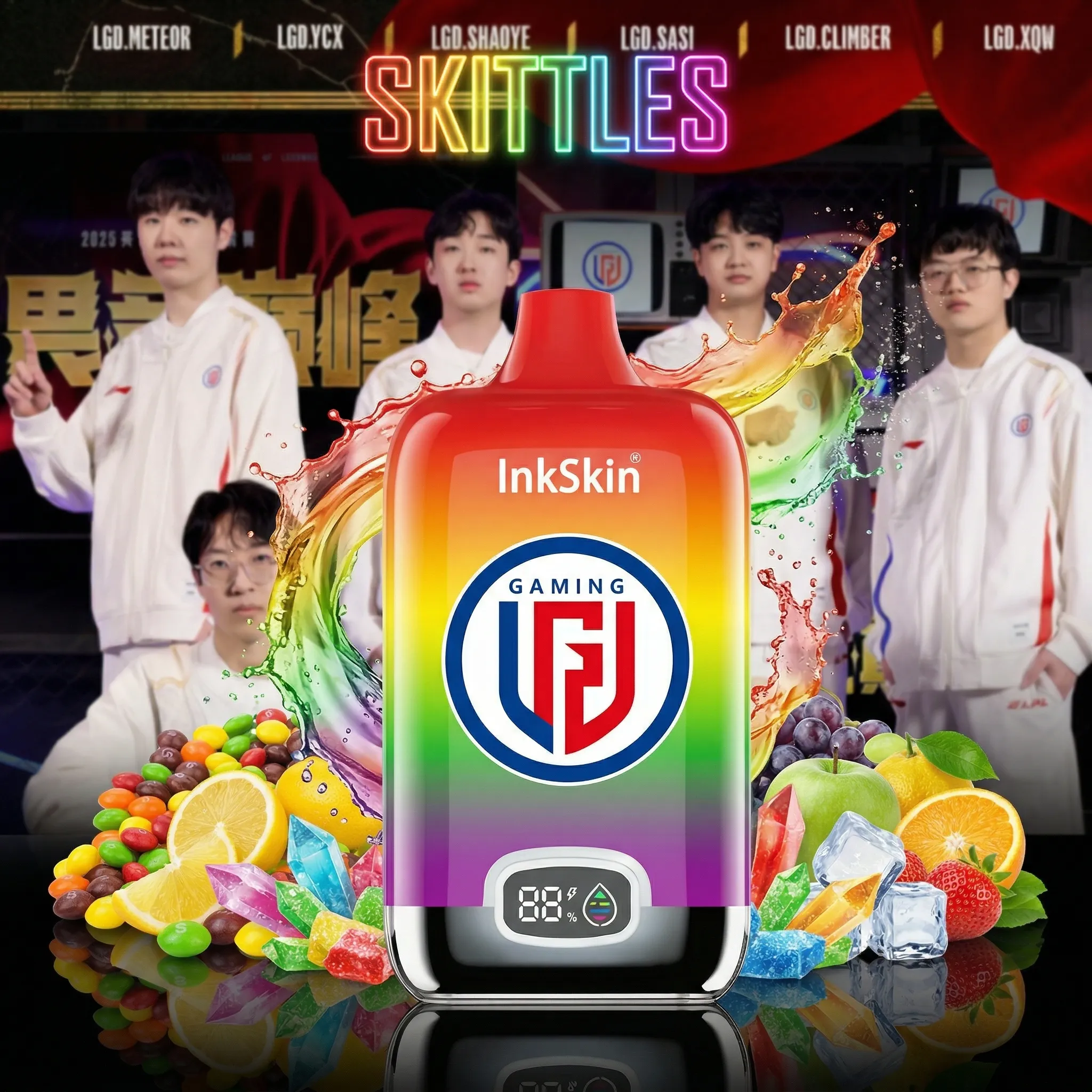 LGD team - ⭐InkSkin Digital Box 12000 Puffs - 10+ Flavour Choices 🍇🍉🍋