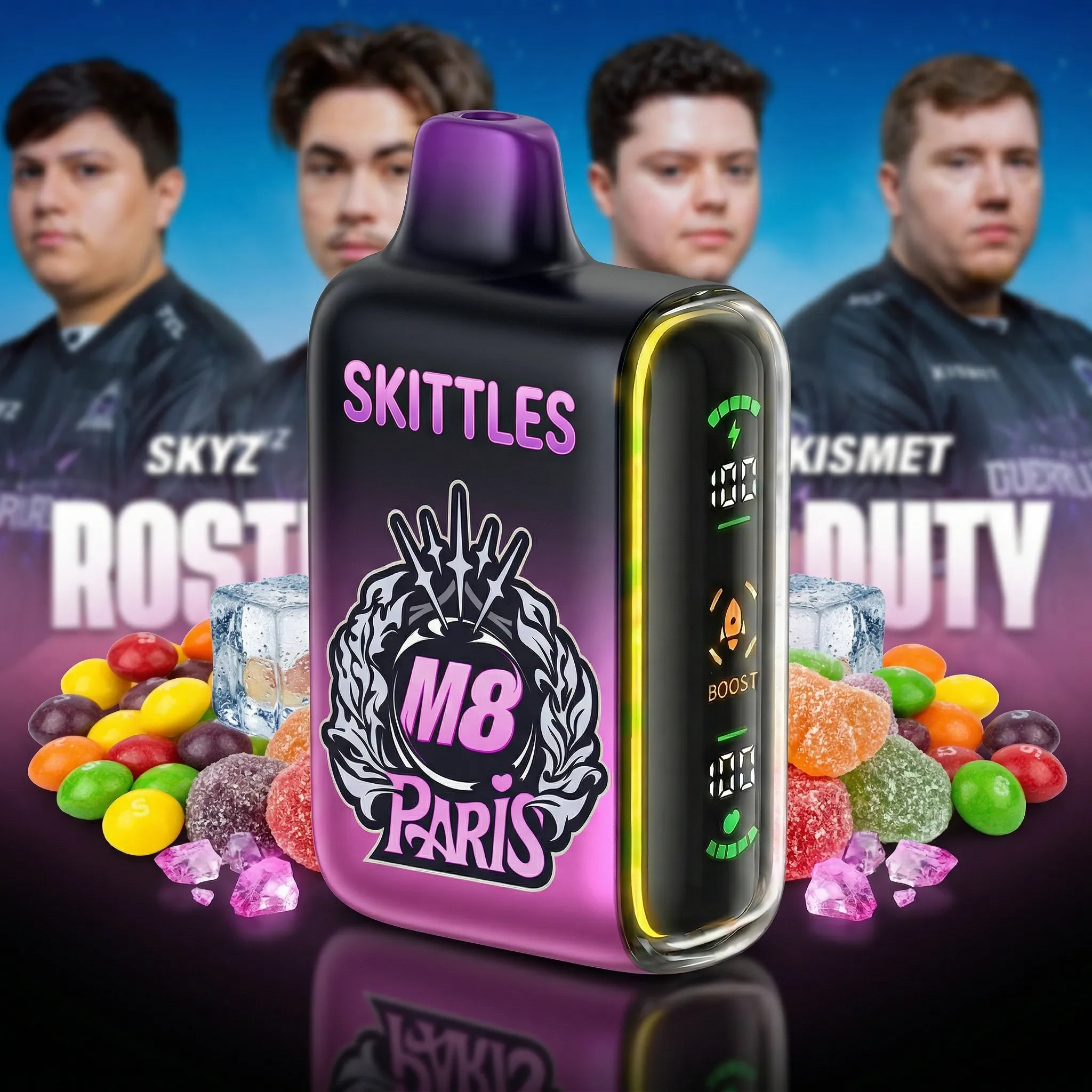 M8 team - 🔥InkSkin Pulse 15000 Puffs new - 10+ Flavour Choices 🍇🍉🍋