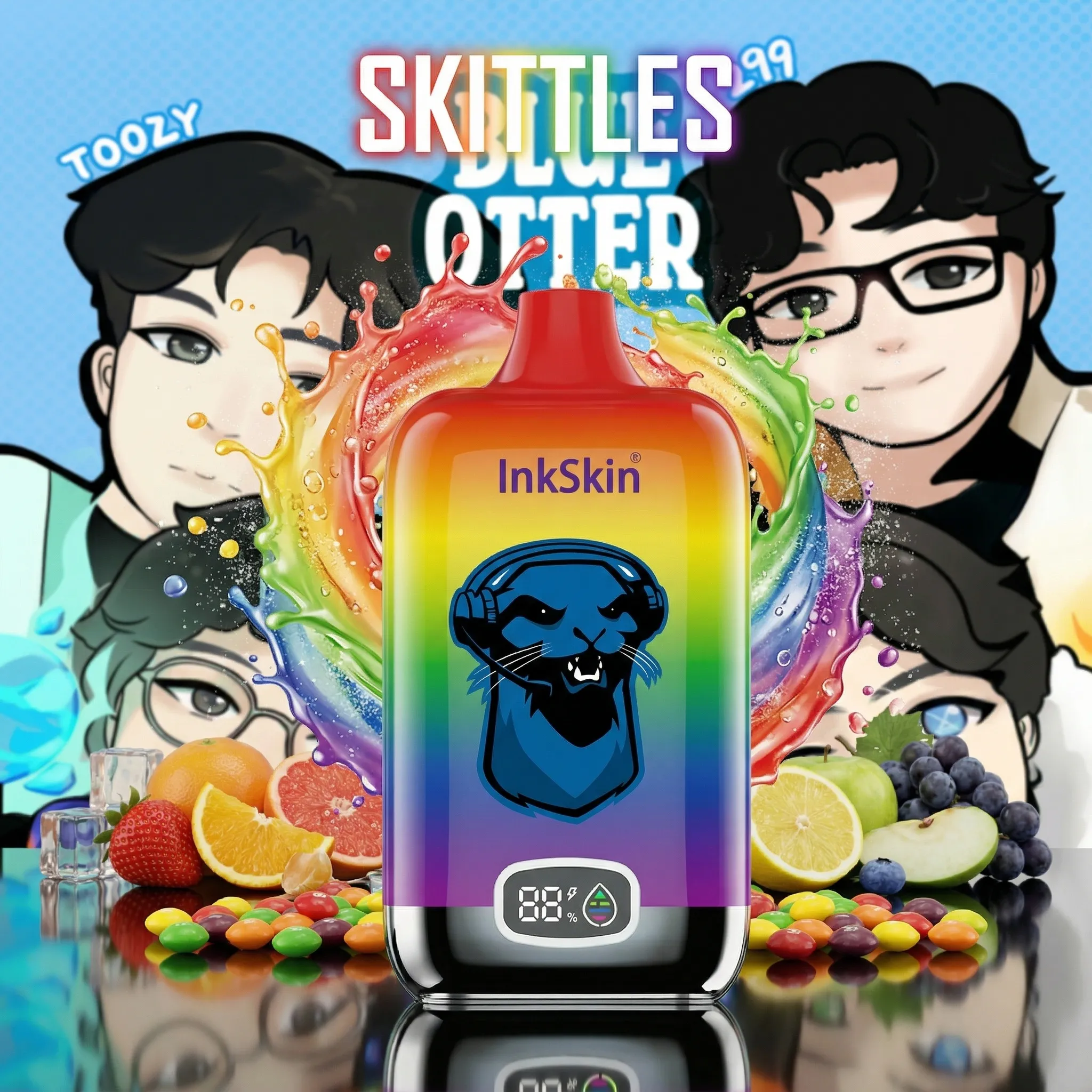 Blue Otter team - โญInkSkin Digital Box 12000 Puffs - 10+ Flavour Choices ๐๐๐ Blue Otter team - โญInkSkin Digital Box 12000 Puffs - 10+ Flavour Choices ๐๐๐