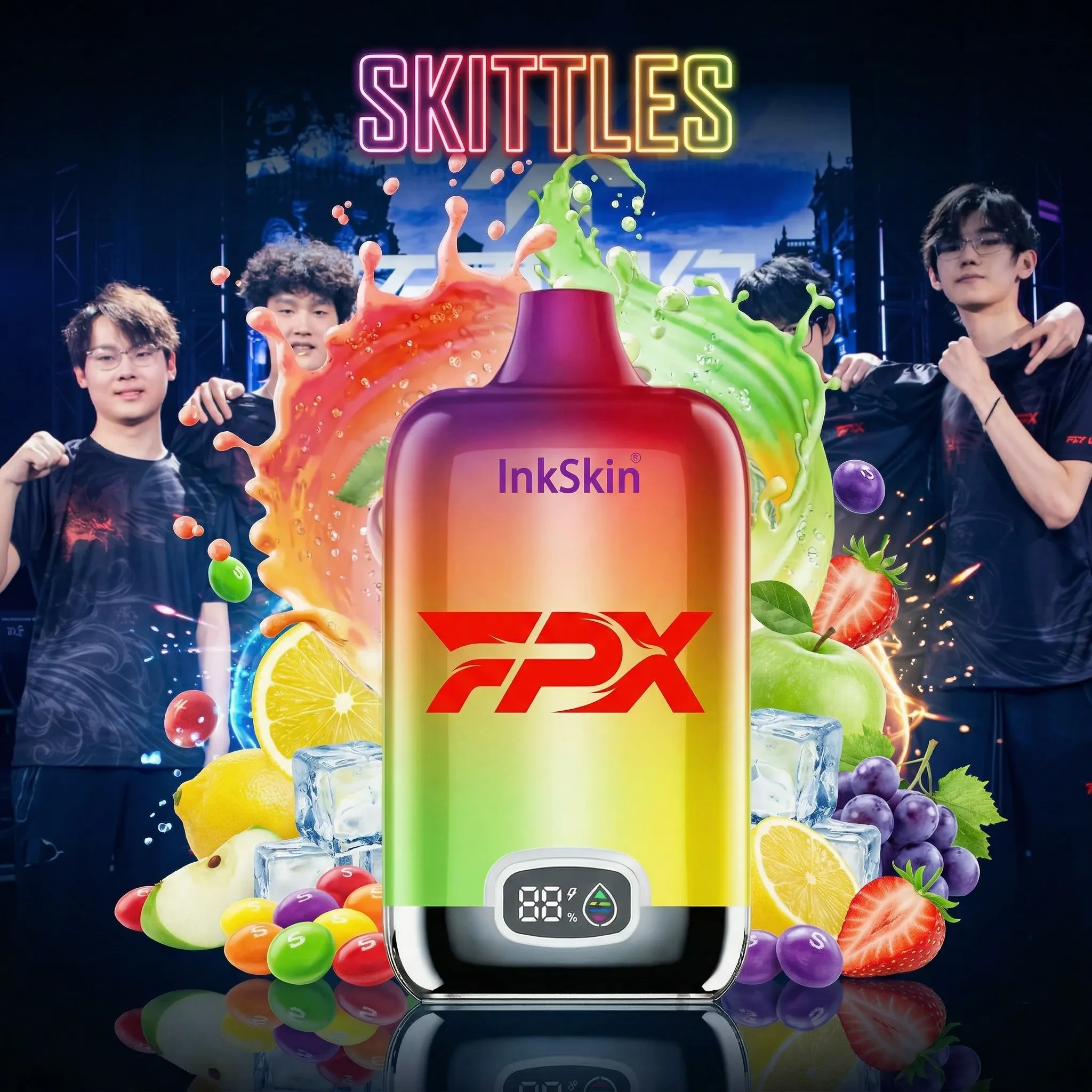 FPX team - ⭐InkSkin Digital Box 12000 Puffs - 10+ Flavour Choices 🍇🍉🍋