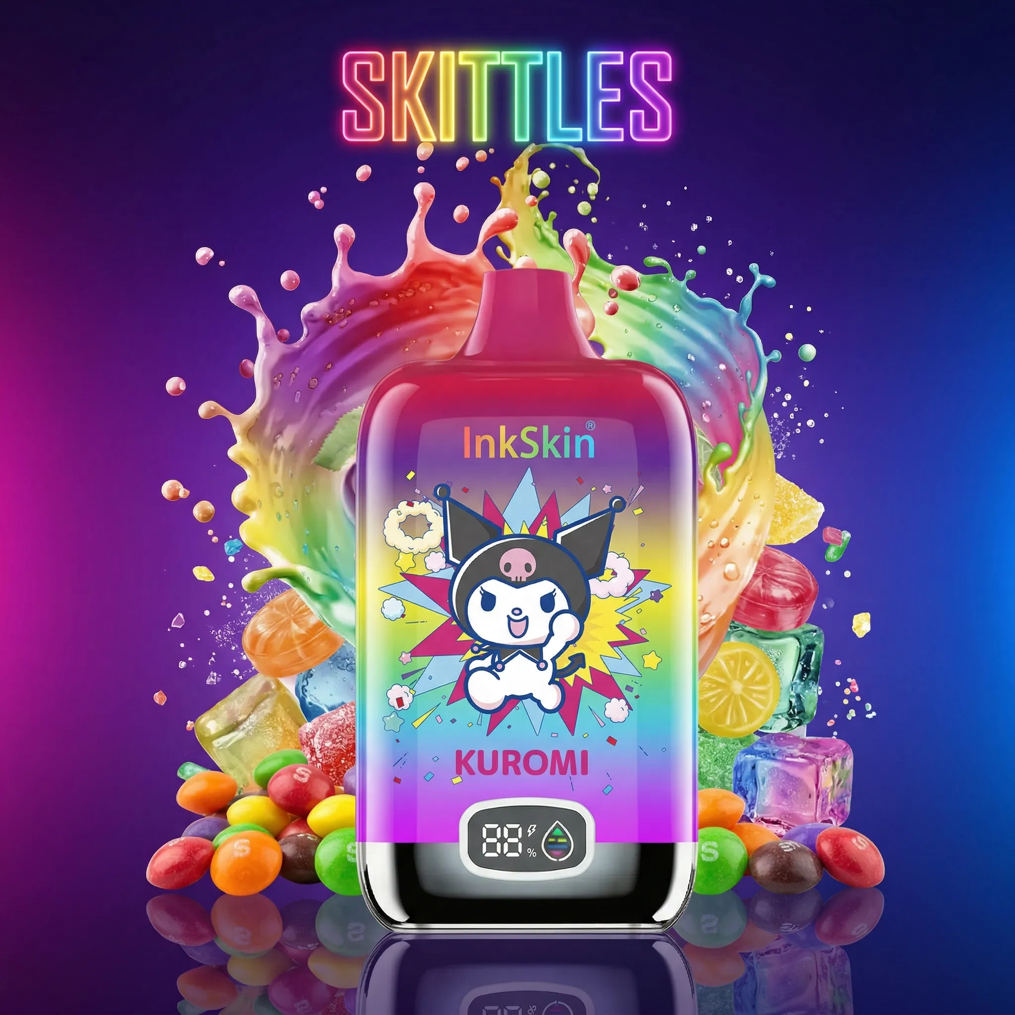 Kuromi - ⭐InkSkin Digital Box 12000 Puffs - 10+ Flavour Choices 🍇🍉🍋