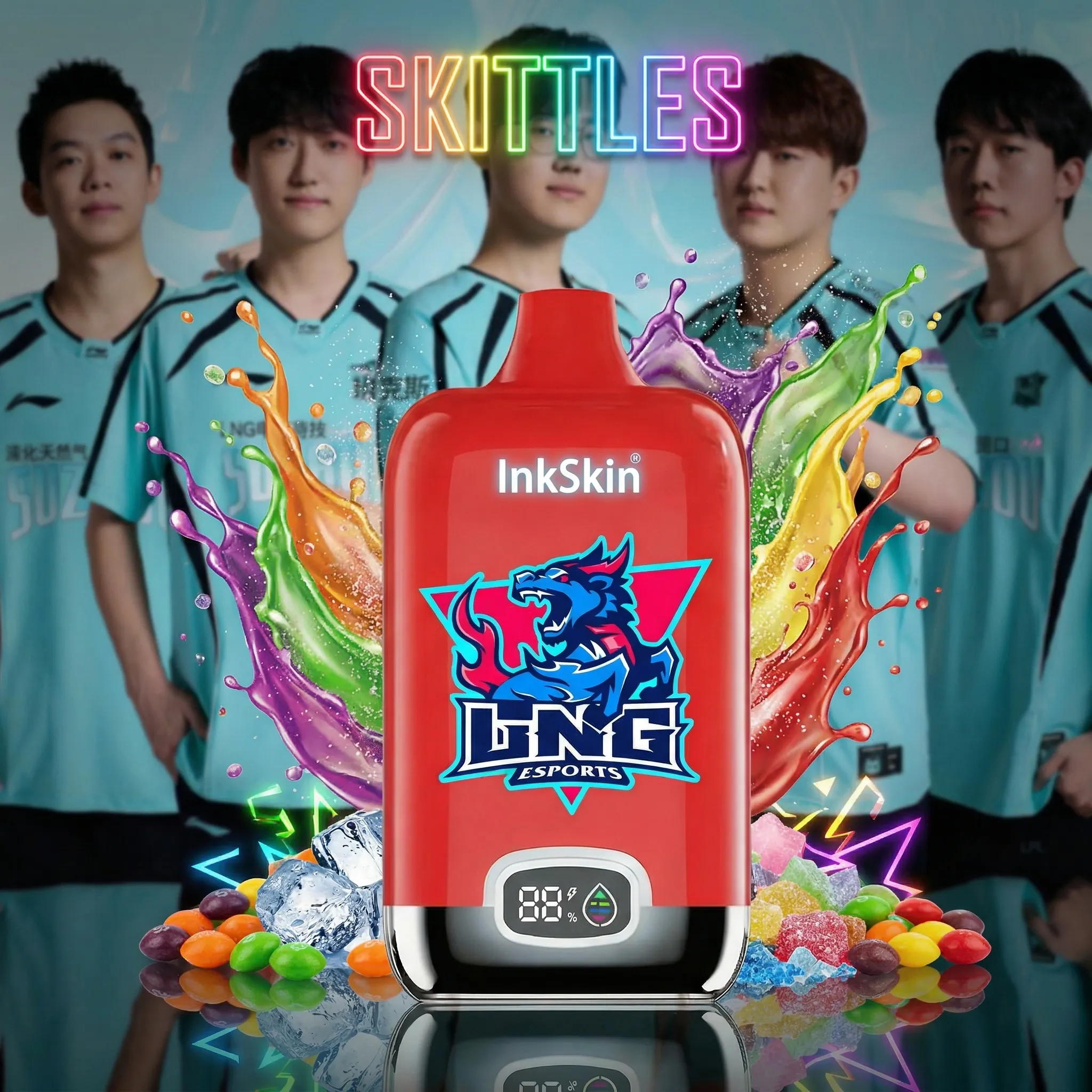 LNG team - ⭐InkSkin Digital Box 12000 Puffs - 10+ Flavour Choices 🍇🍉🍋