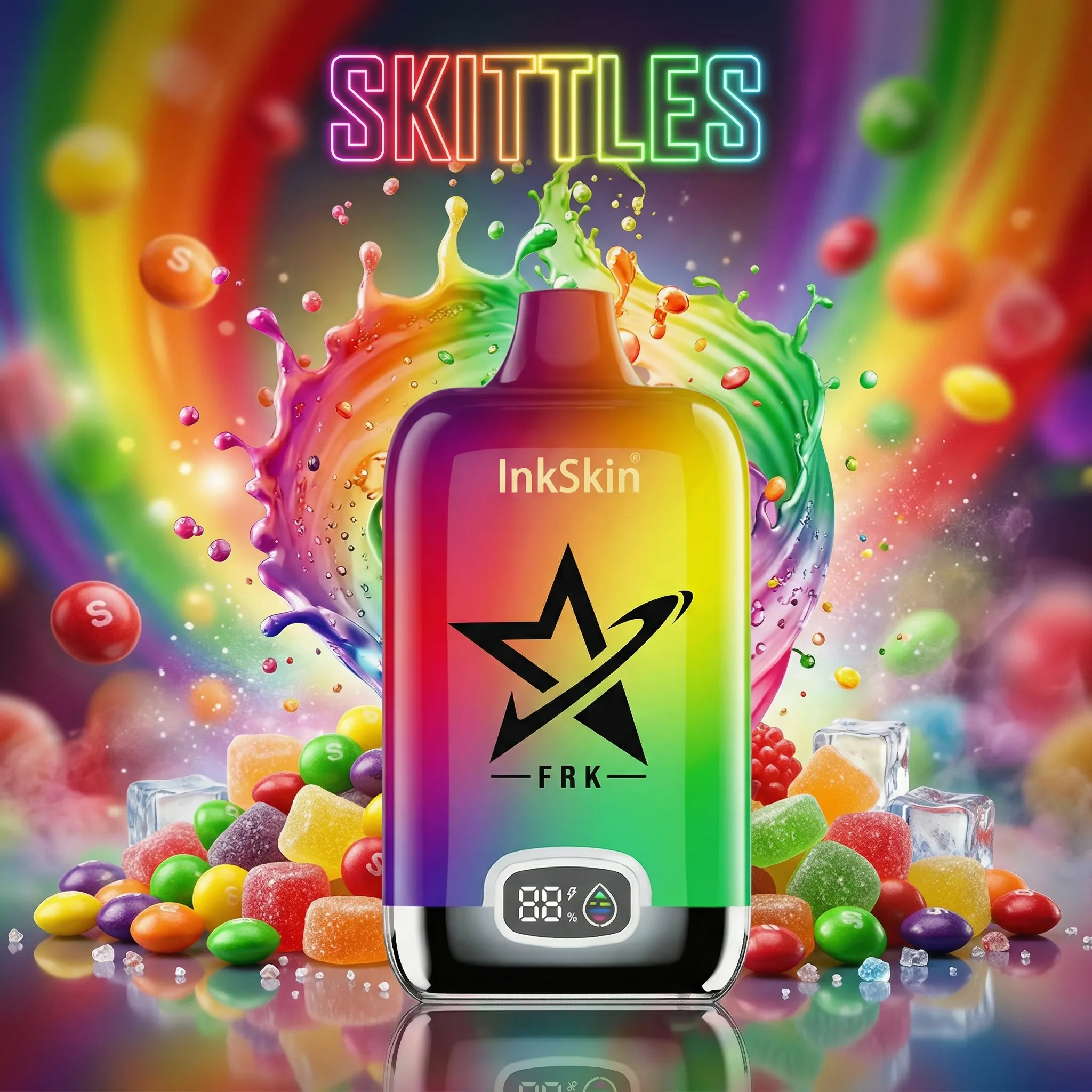 FRK team - ⭐InkSkin Digital Box 12000 Puffs - 10+ Flavour Choices 🍇🍉🍋