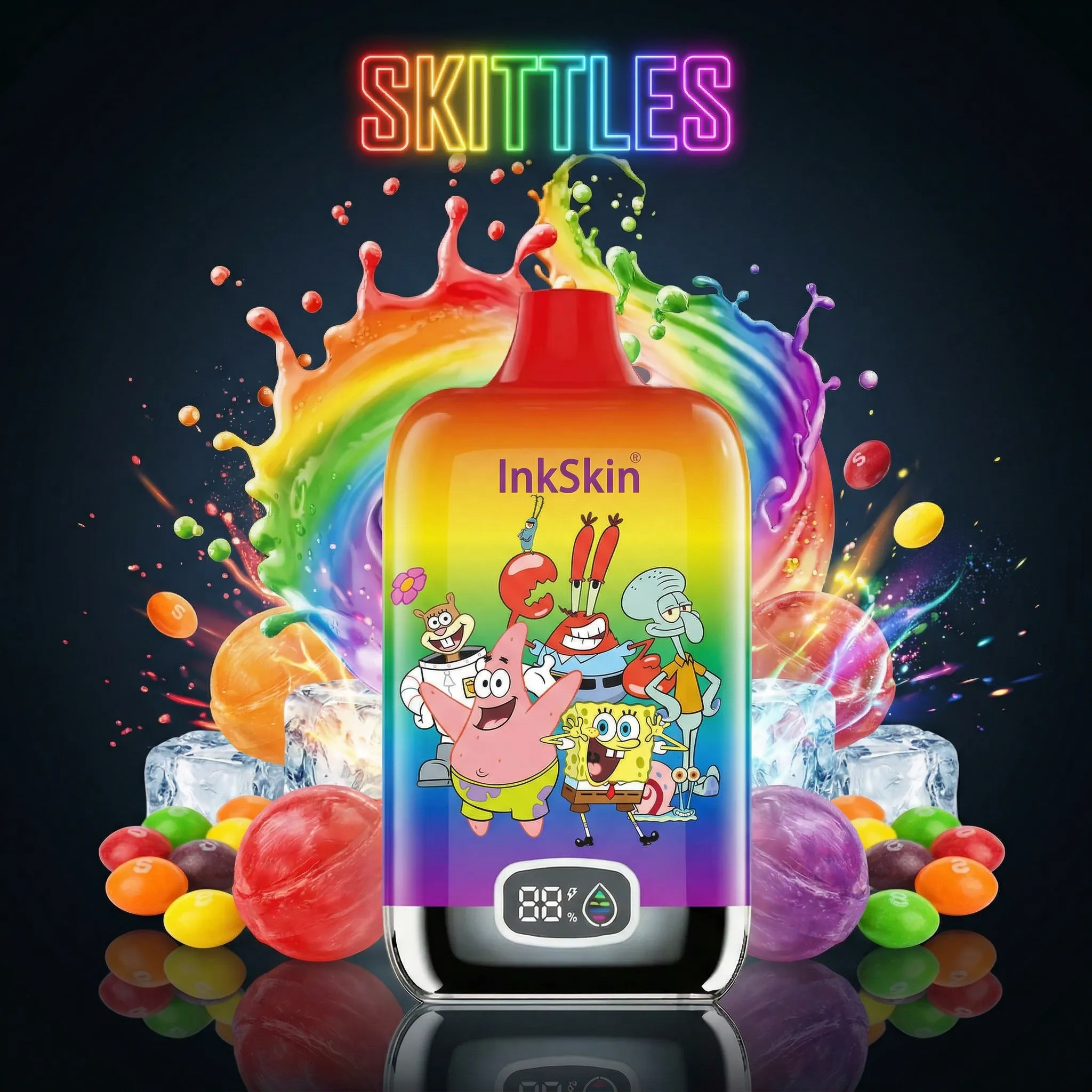 spongebob - ⭐InkSkin Digital Box 12000 Puffs - 10+ Flavour Choices 🍇🍉🍋 spongebob - ⭐InkSkin Digital Box 12000 Puffs - 10+ Flavour Choices 🍇🍉🍋