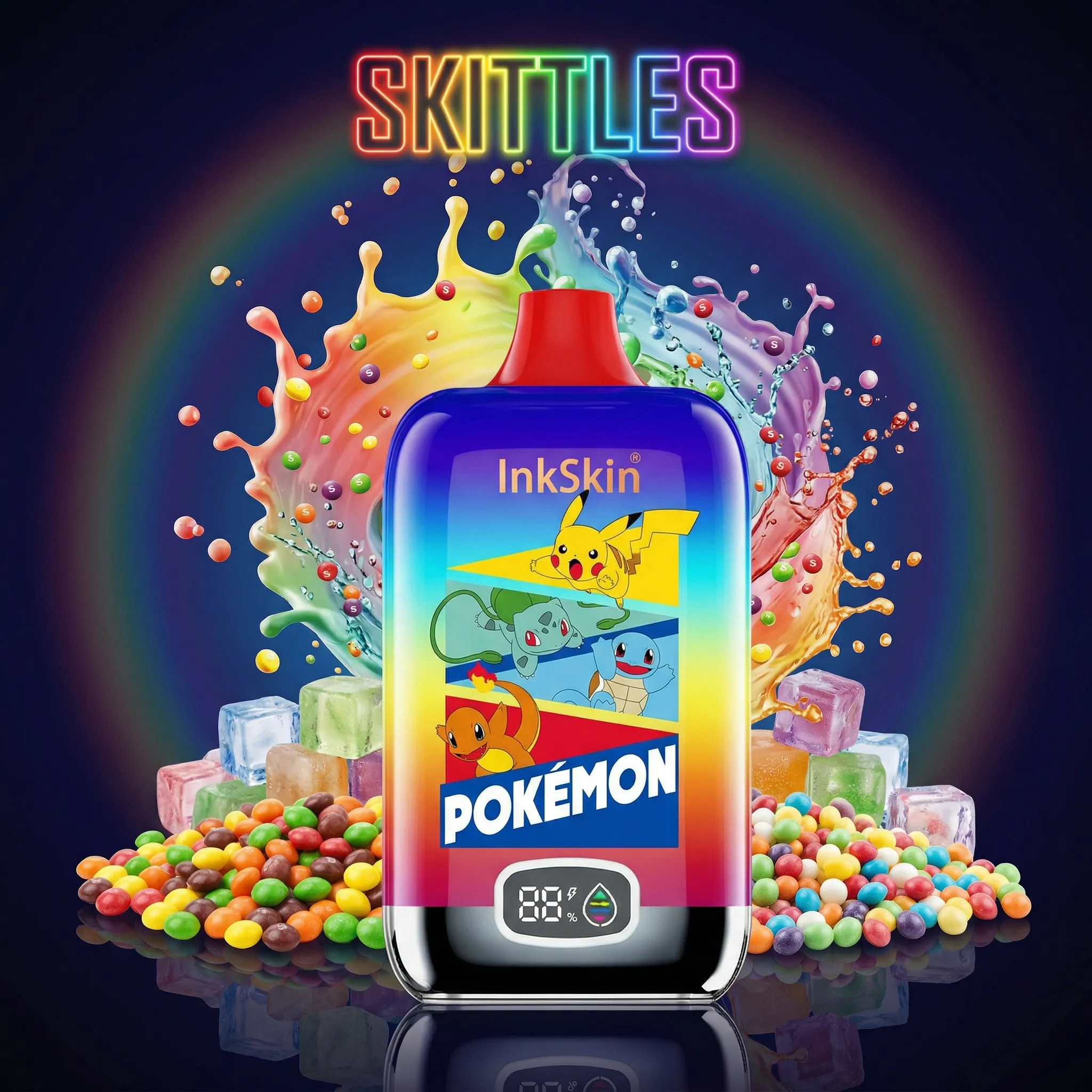 Pokémon - ⭐InkSkin Digital Box 12000 Puffs - 10+ Flavour Choices 🍇🍉🍋