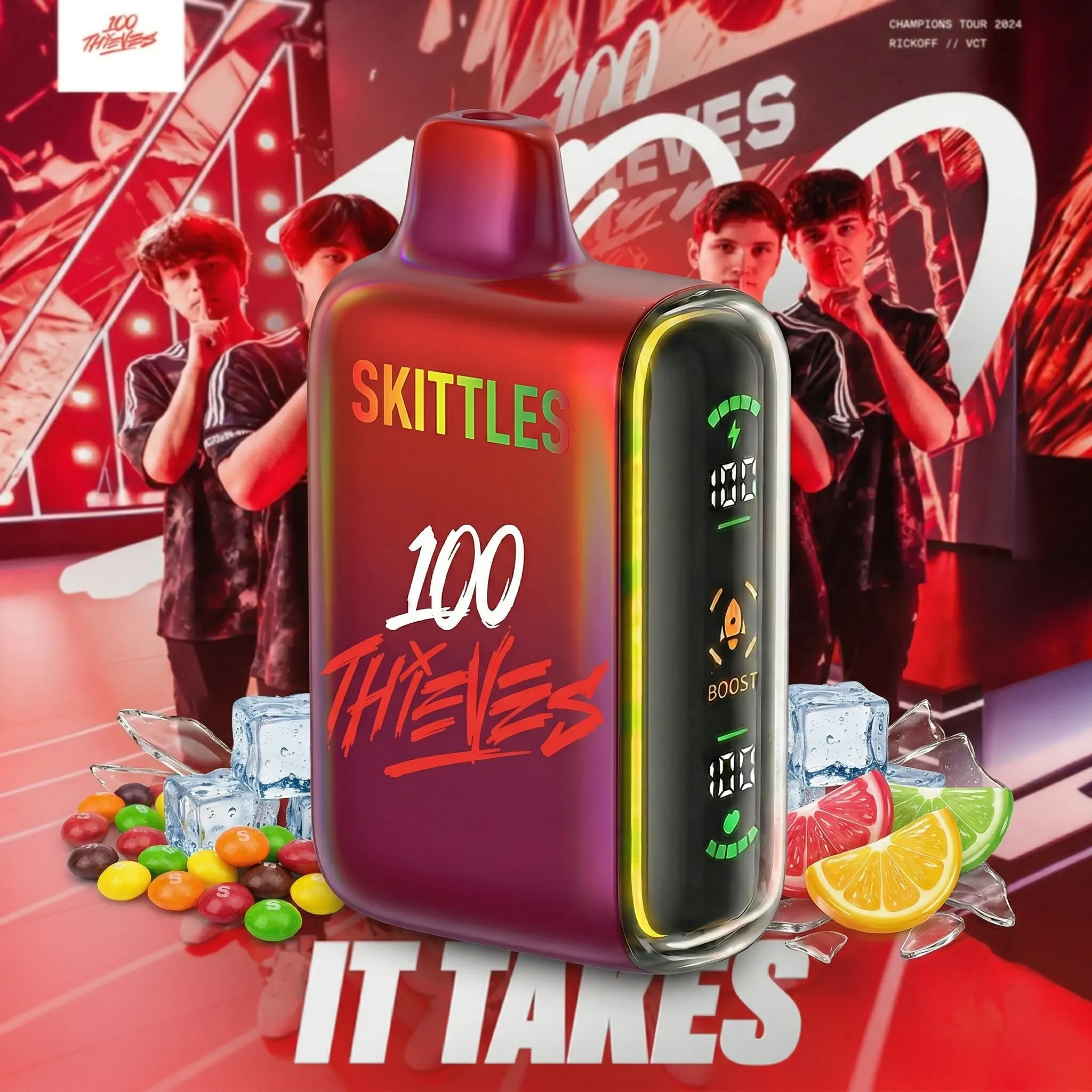 100T team - 🔥InkSkin Pulse 15000 Puffs new - 10+ Flavour Choices 🍇🍉🍋