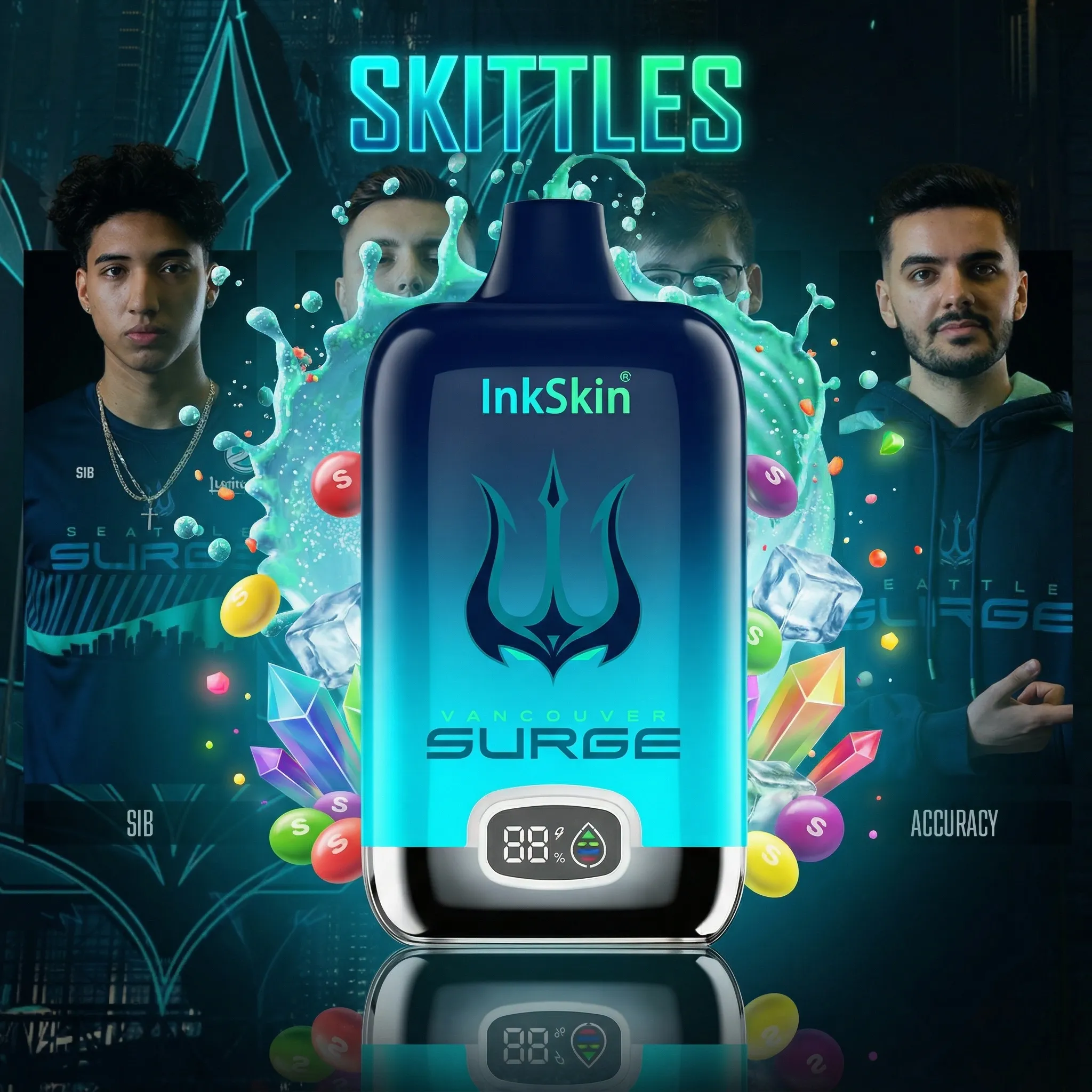 Surge team - ⭐InkSkin Digital Box 12000 Puffs - 10+ Flavour Choices 🍇🍉🍋