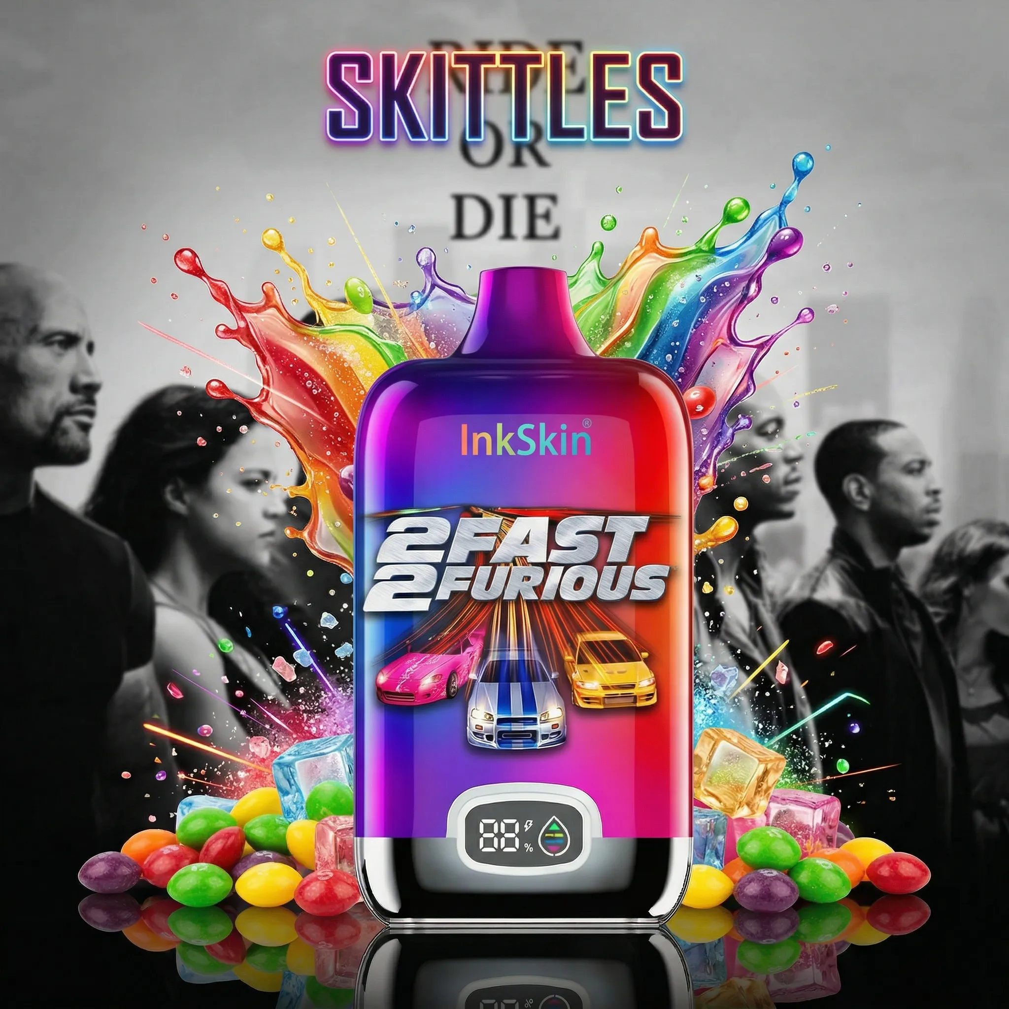 fast and Furious - ⭐InkSkin Digital Box 12000 Puffs - 10+ Flavour Choices 🍇🍉🍋 fast and Furious - ⭐InkSkin Digital Box 12000 Puffs - 10+ Flavour Choices 🍇🍉🍋