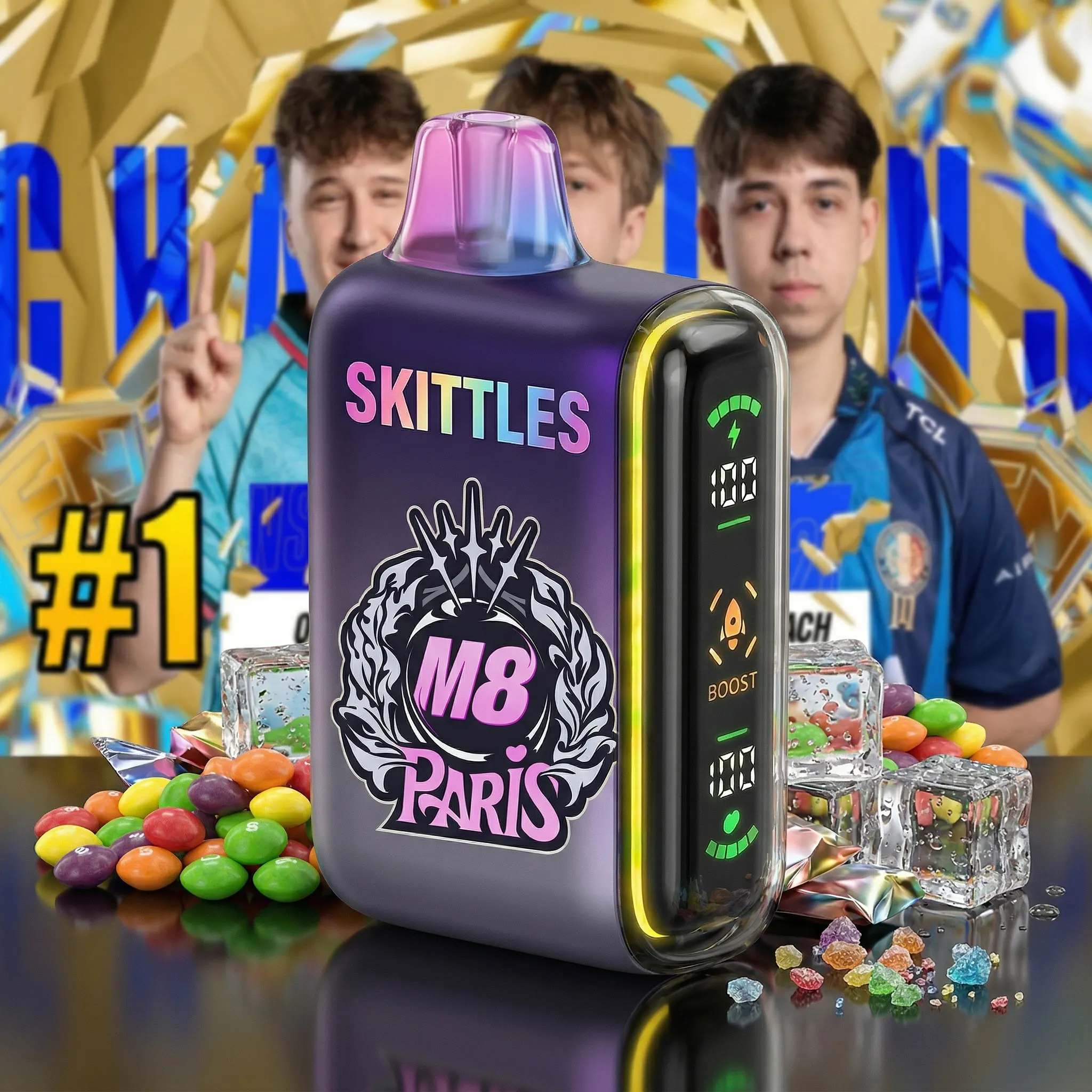 M8 team - 🔥InkSkin Pulse 15000 Puffs new - 10+ Flavour Choices 🍇🍉🍋