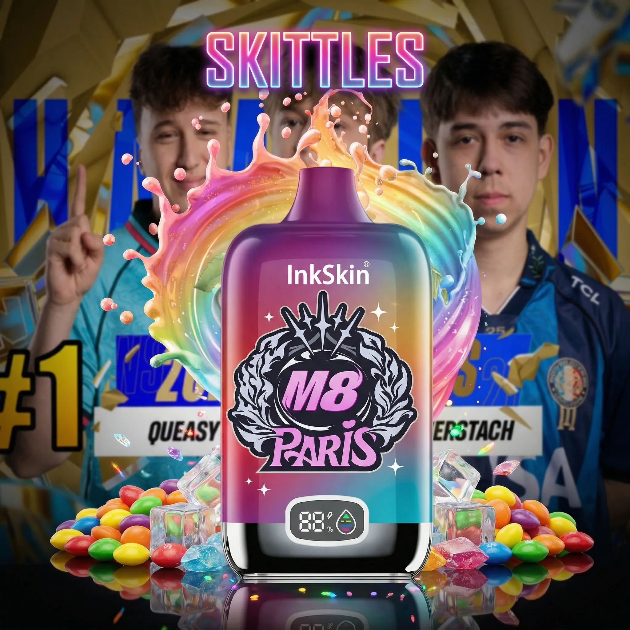 M8 team - โญInkSkin Digital Box 12000 Puffs - 10+ Flavour Choices ๐๐๐ M8 team - โญInkSkin Digital Box 12000 Puffs - 10+ Flavour Choices ๐๐๐