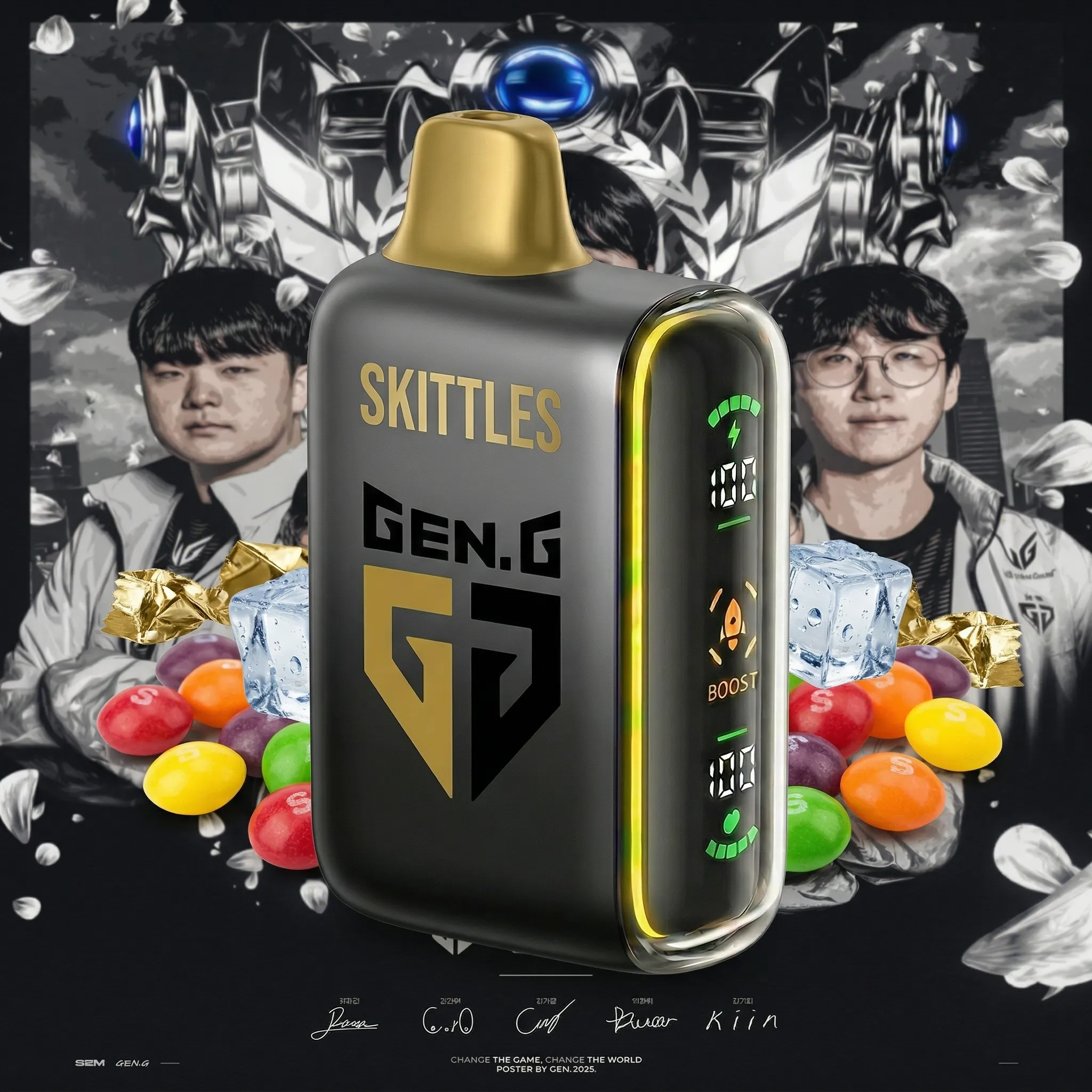 Gen.G team - 🔥InkSkin Pulse 15000 Puffs new - 10+ Flavour Choices 🍇🍉🍋 Gen.G team - 🔥InkSkin Pulse 15000 Puffs new - 10+ Flavour Choices 🍇🍉🍋