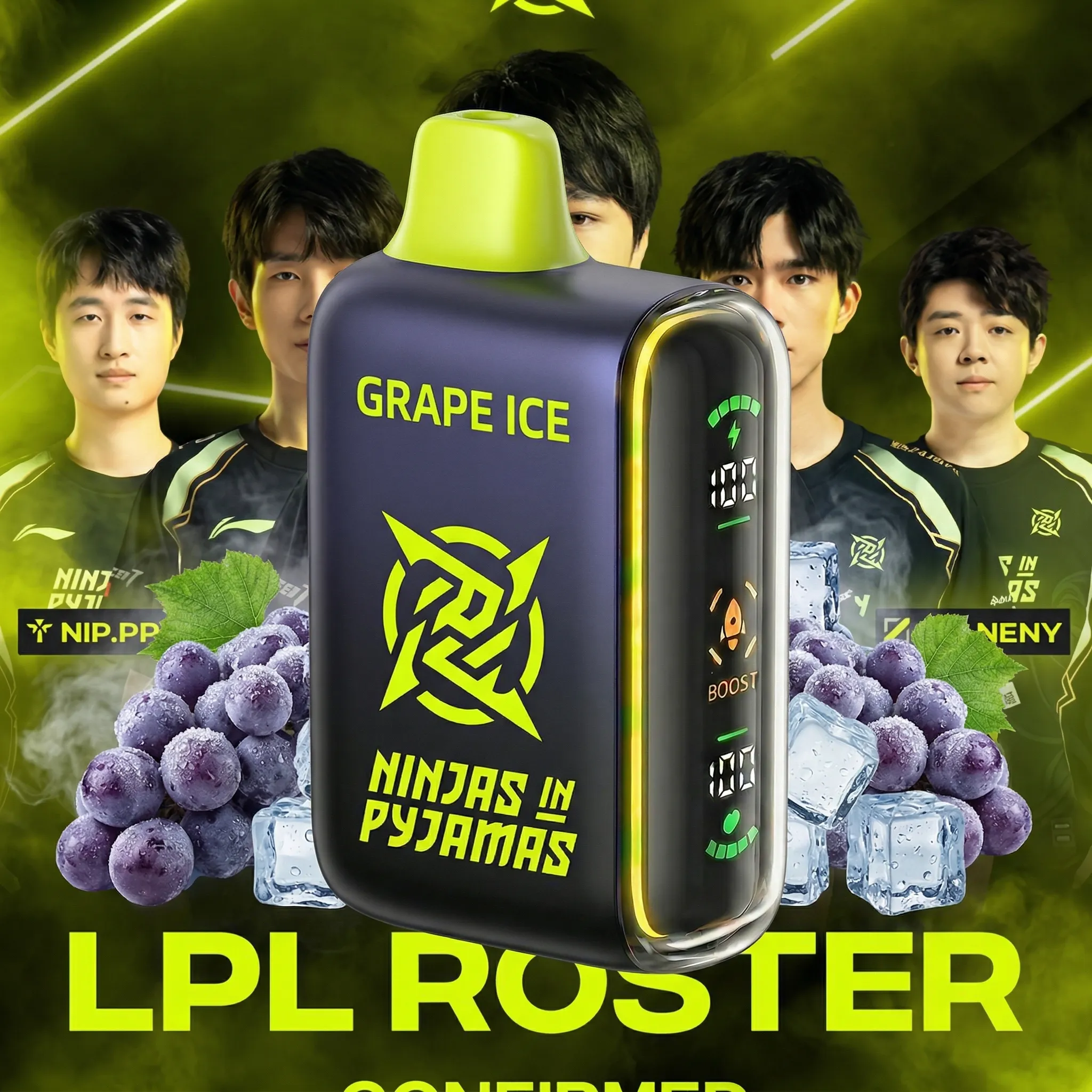 NIP team - 🔥InkSkin Pulse 15000 Puffs new - 10+ Flavour Choices 🍇🍉🍋