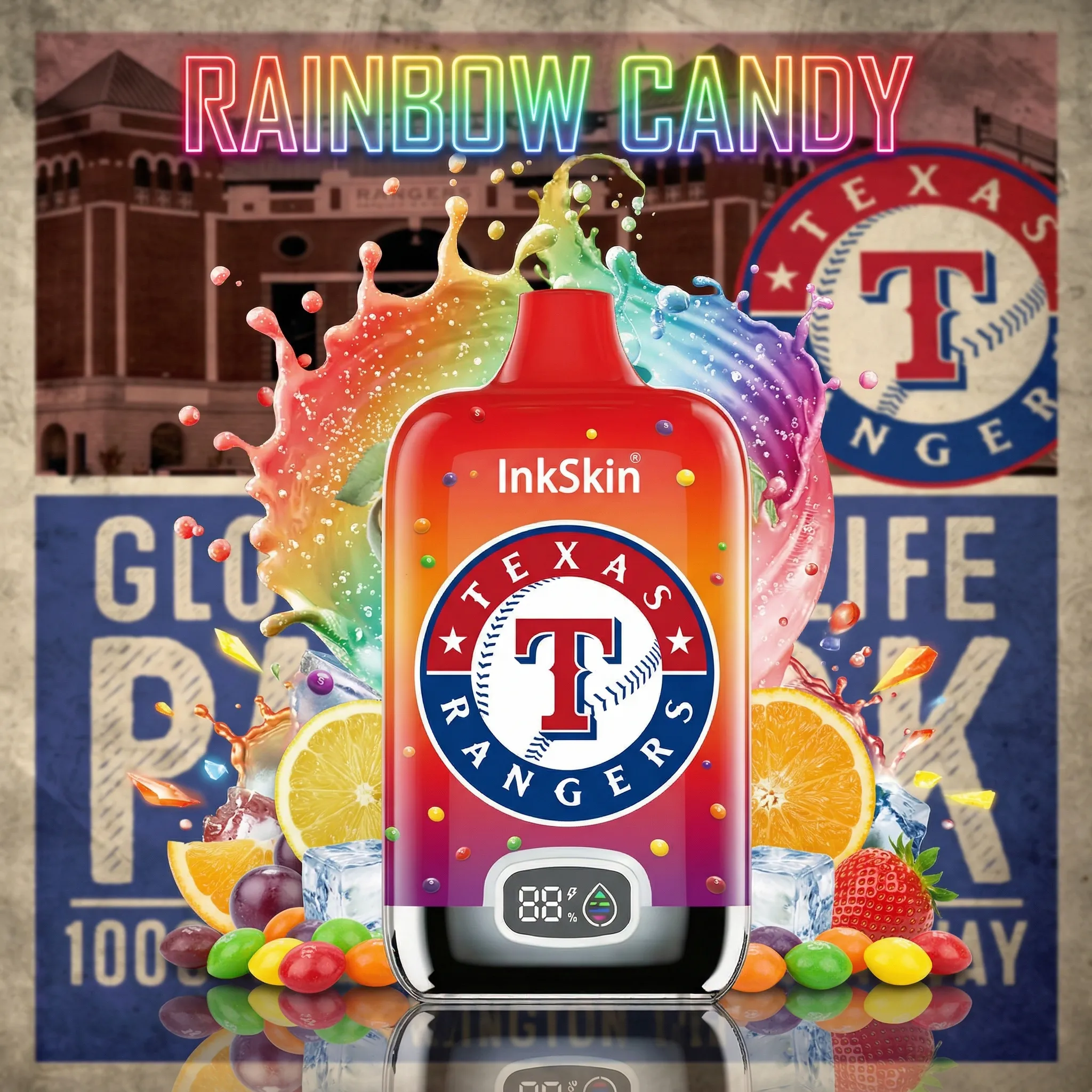 Texas Rangers - โญInkSkin Digital Box 12000 Puffs - 10+ Flavour Choices ๐๐๐ Texas Rangers - โญInkSkin Digital Box 12000 Puffs - 10+ Flavour Choices ๐๐๐