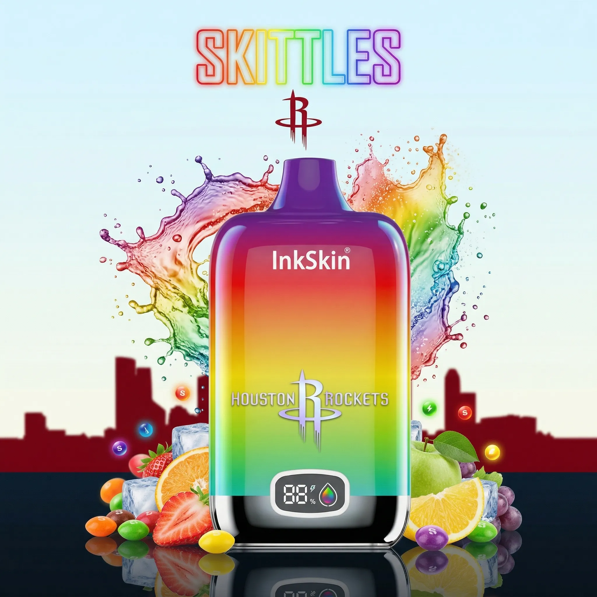 Rockets - ⭐InkSkin Digital Box 12000 Puffs - 10+ Flavour Choices 🍇🍉🍋