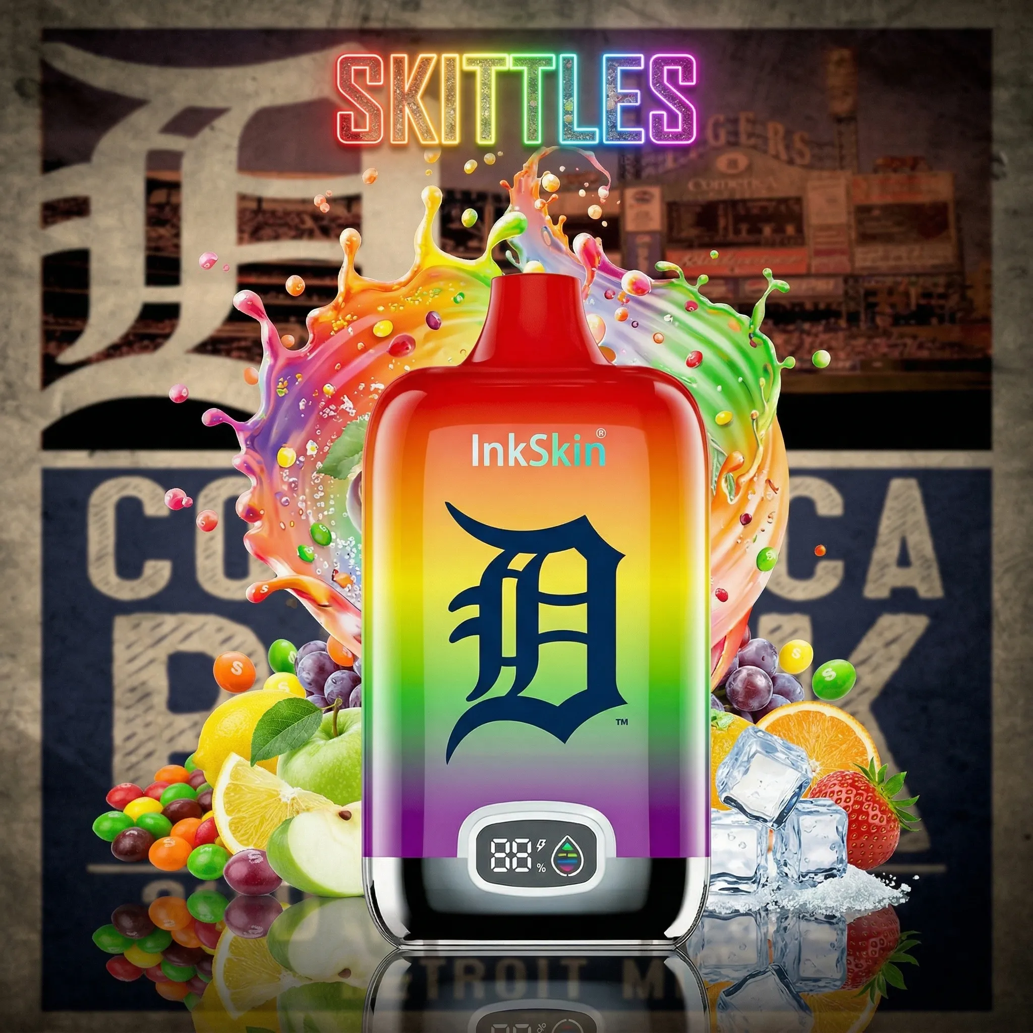 Detroit Tigers - โญInkSkin Digital Box 12000 Puffs - 10+ Flavour Choices ๐๐๐ Detroit Tigers - โญInkSkin Digital Box 12000 Puffs - 10+ Flavour Choices ๐๐๐