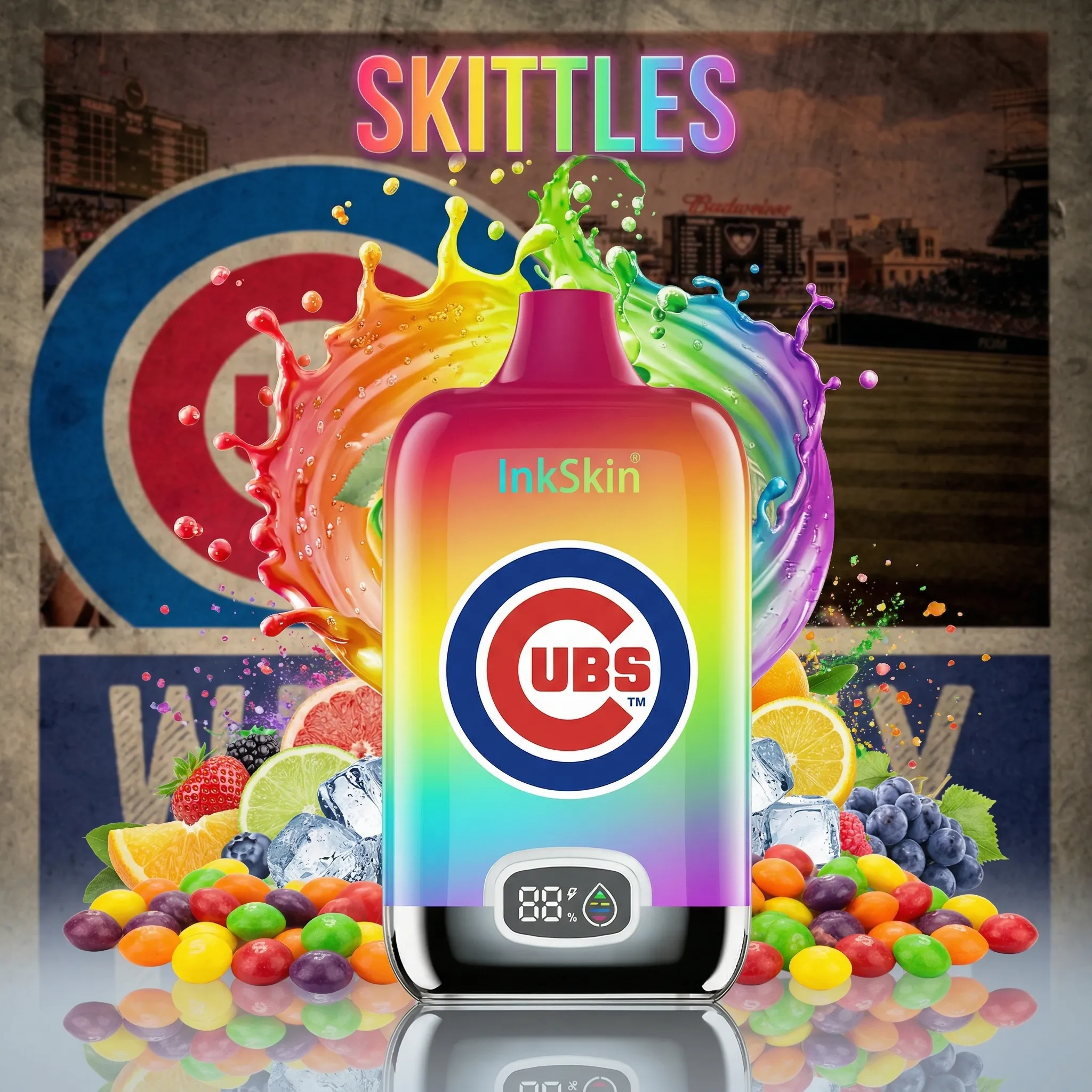 Chicago Cubs - โญInkSkin Digital Box 12000 Puffs - 10+ Flavour Choices ๐๐๐ Chicago Cubs - โญInkSkin Digital Box 12000 Puffs - 10+ Flavour Choices ๐๐๐