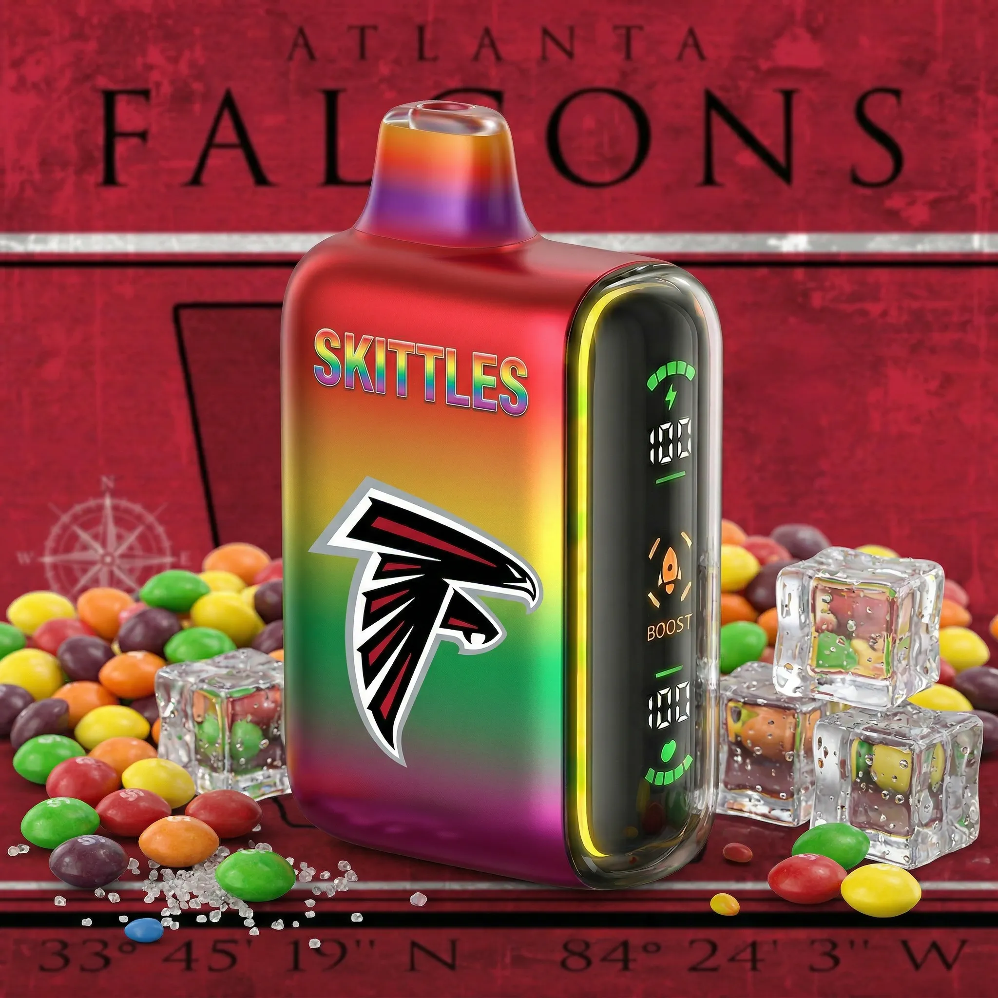 Atlanta Falcons - 🔥InkSkin Pulse 15000 Puffs new - 10+ Flavour Choices 🍇🍉🍋
