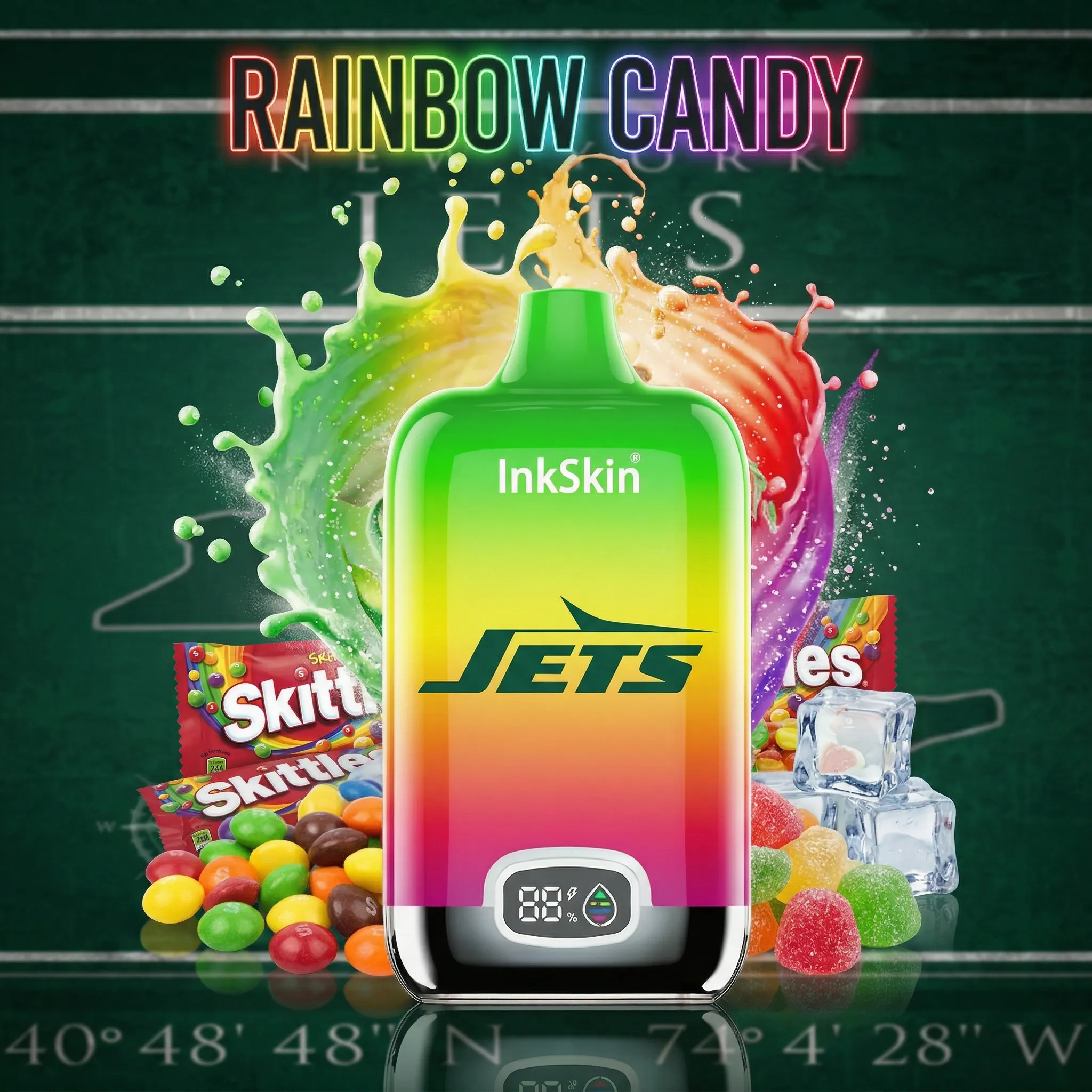 New York Jets - โญInkSkin Digital Box 12000 Puffs - 10+ Flavour Choices ๐๐๐ New York Jets - โญInkSkin Digital Box 12000 Puffs - 10+ Flavour Choices ๐๐๐