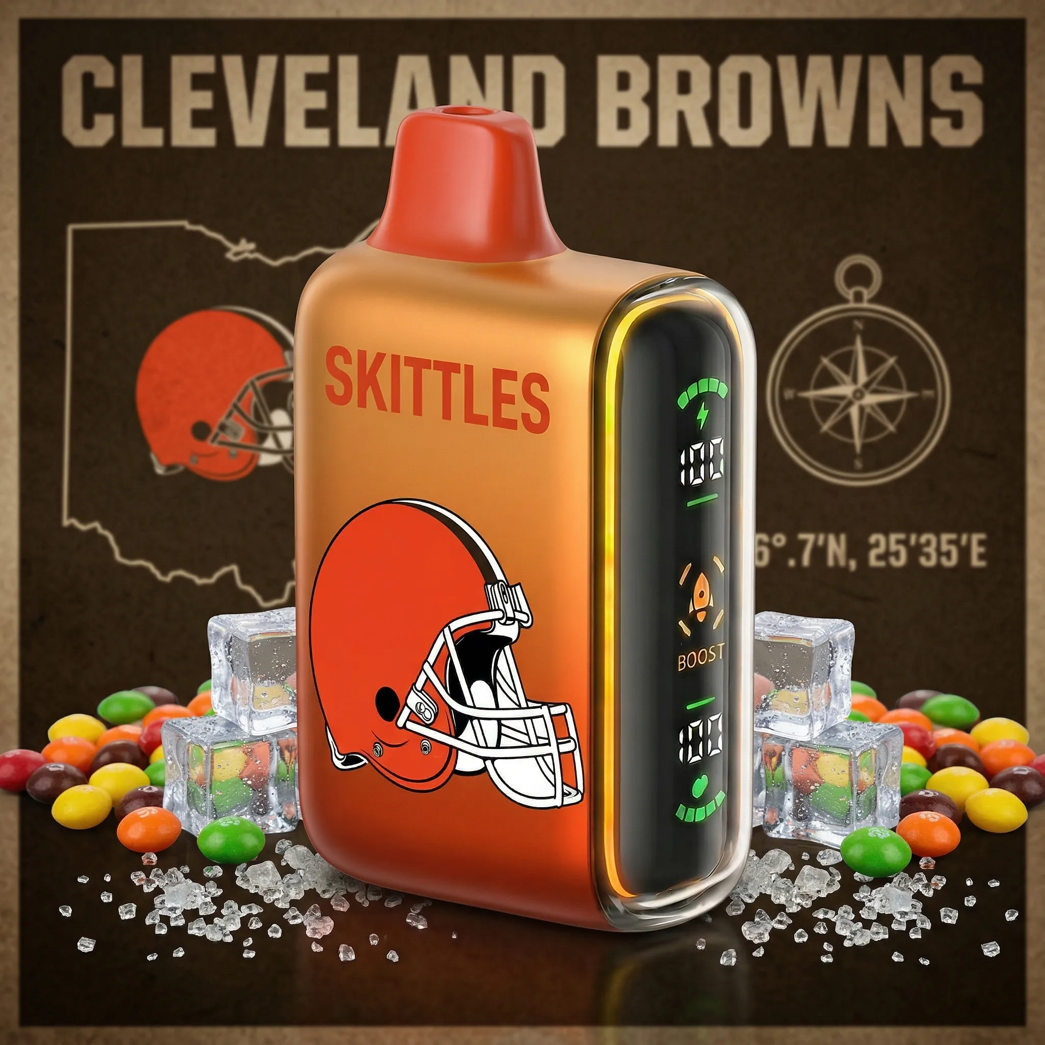 Cleveland Browns - ๐ฅInkSkin Pulse 15000 Puffs new - 10+ Flavour Choices ๐๐๐ Cleveland Browns - ๐ฅInkSkin Pulse 15000 Puffs new - 10+ Flavour Choices ๐๐๐