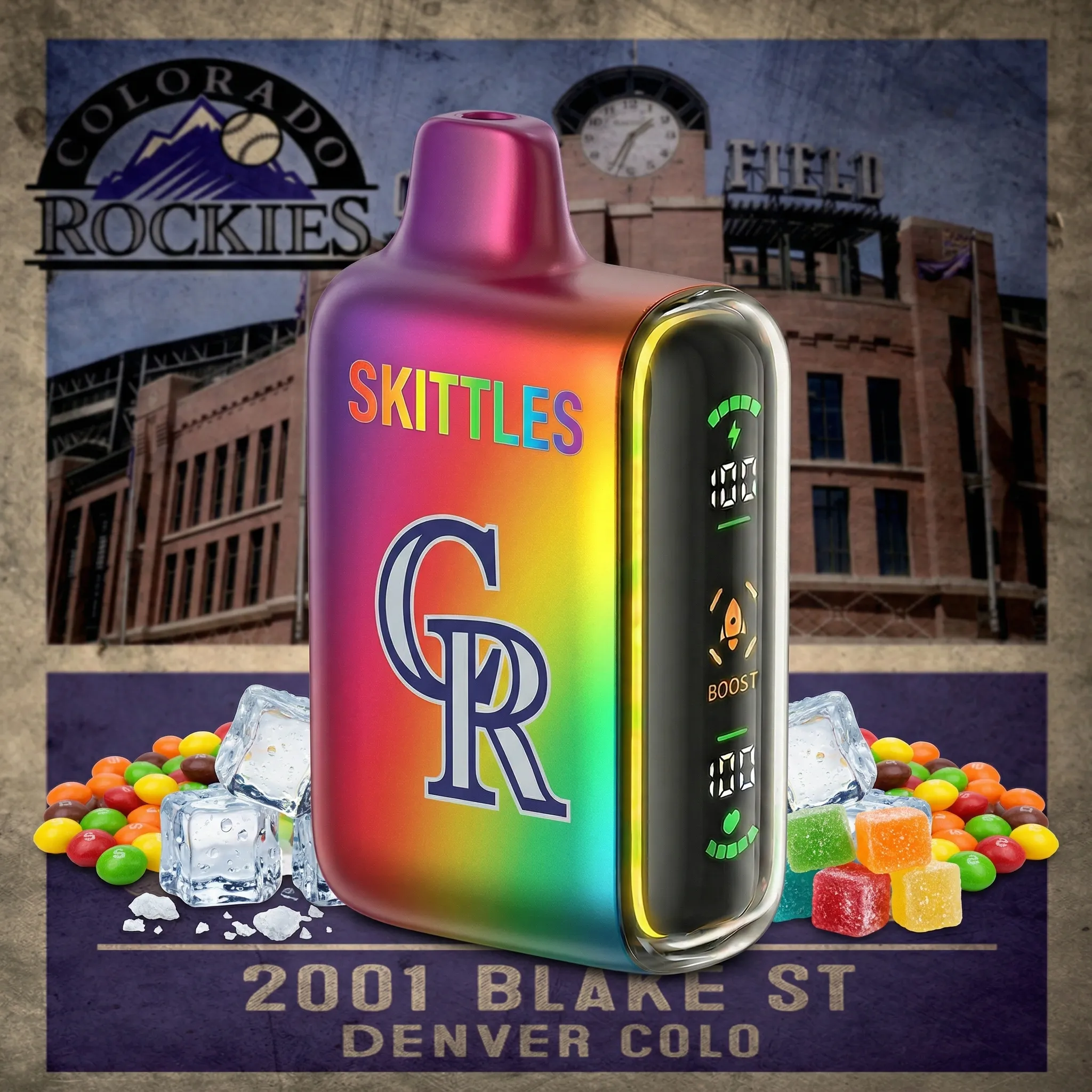 Colorado Rockies - 🔥InkSkin Pulse 15000 Puffs new - 10+ Flavour Choices 🍇🍉🍋