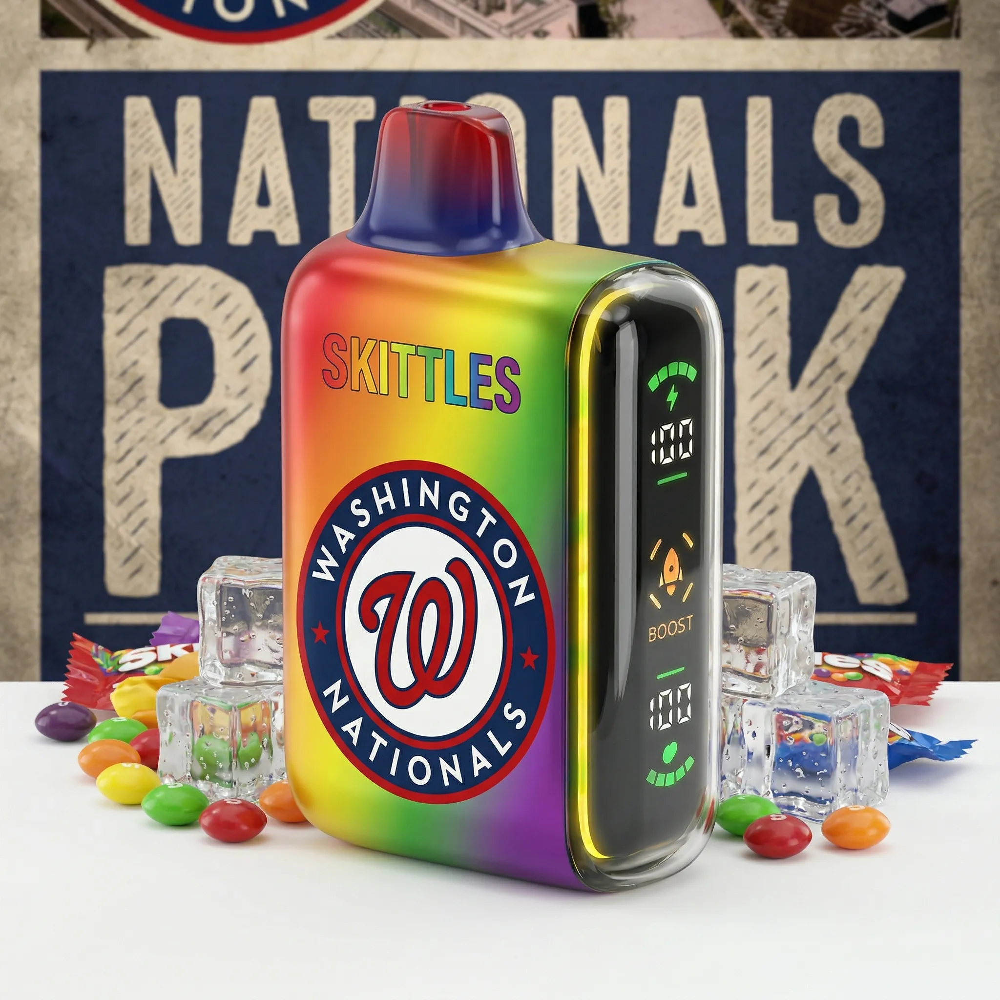 Washington Nationals - 🔥InkSkin Pulse 15000 Puffs new - 10+ Flavour Choices 🍇🍉🍋