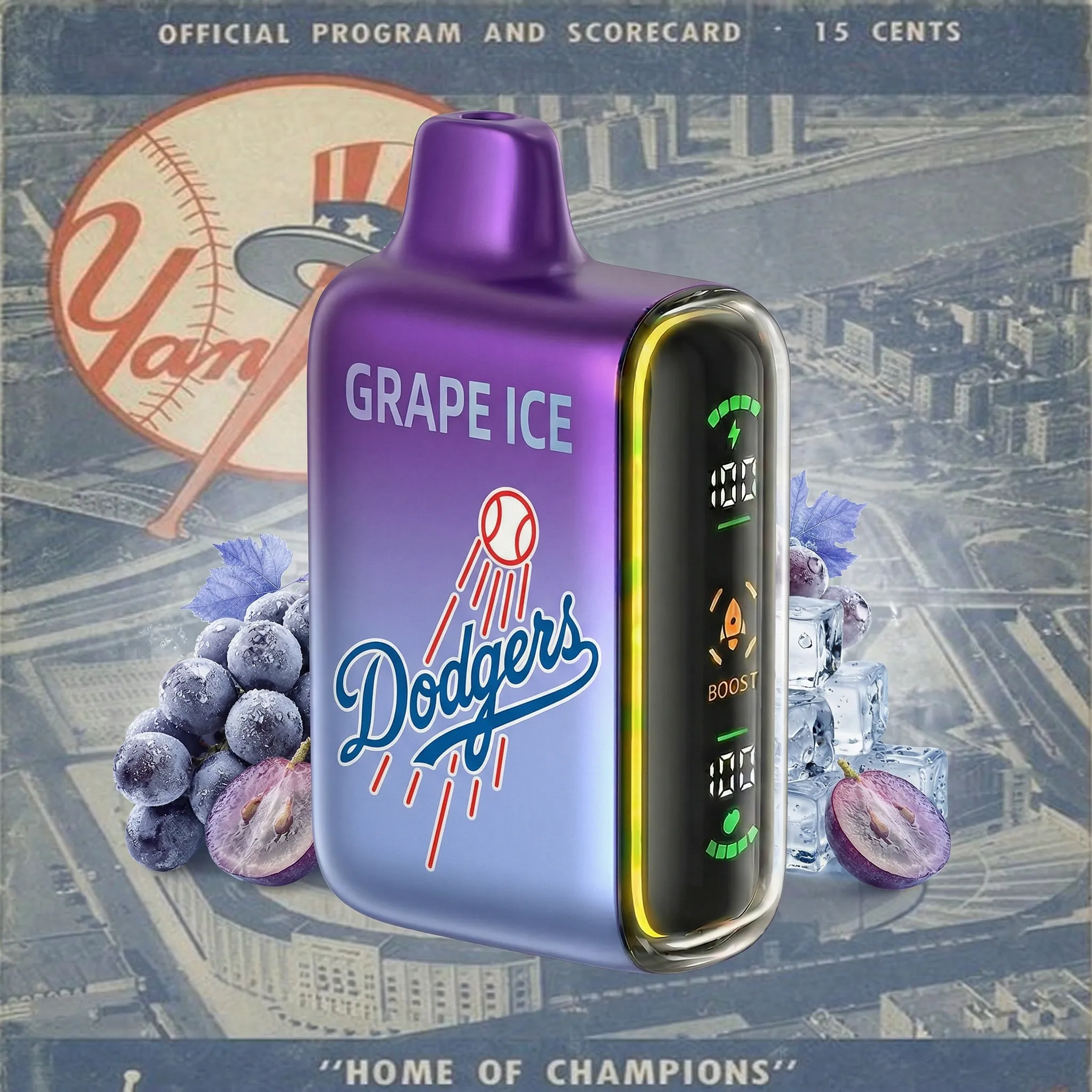 Los Angeles Dodgers - 🔥InkSkin Pulse 15000 Puffs new - 10+ Flavour Choices 🍇🍉🍋
