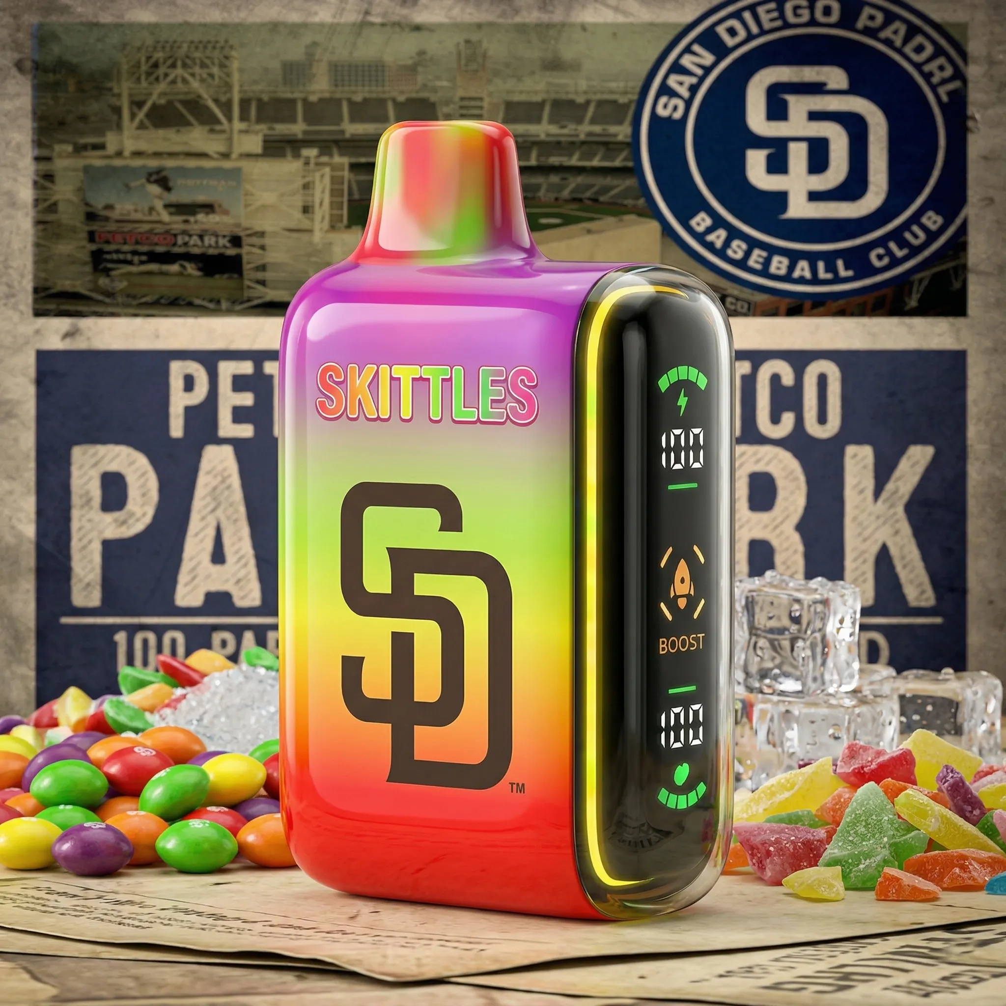 San Diego Padres - 🔥InkSkin Pulse 15000 Puffs new - 10+ Flavour Choices 🍇🍉🍋
