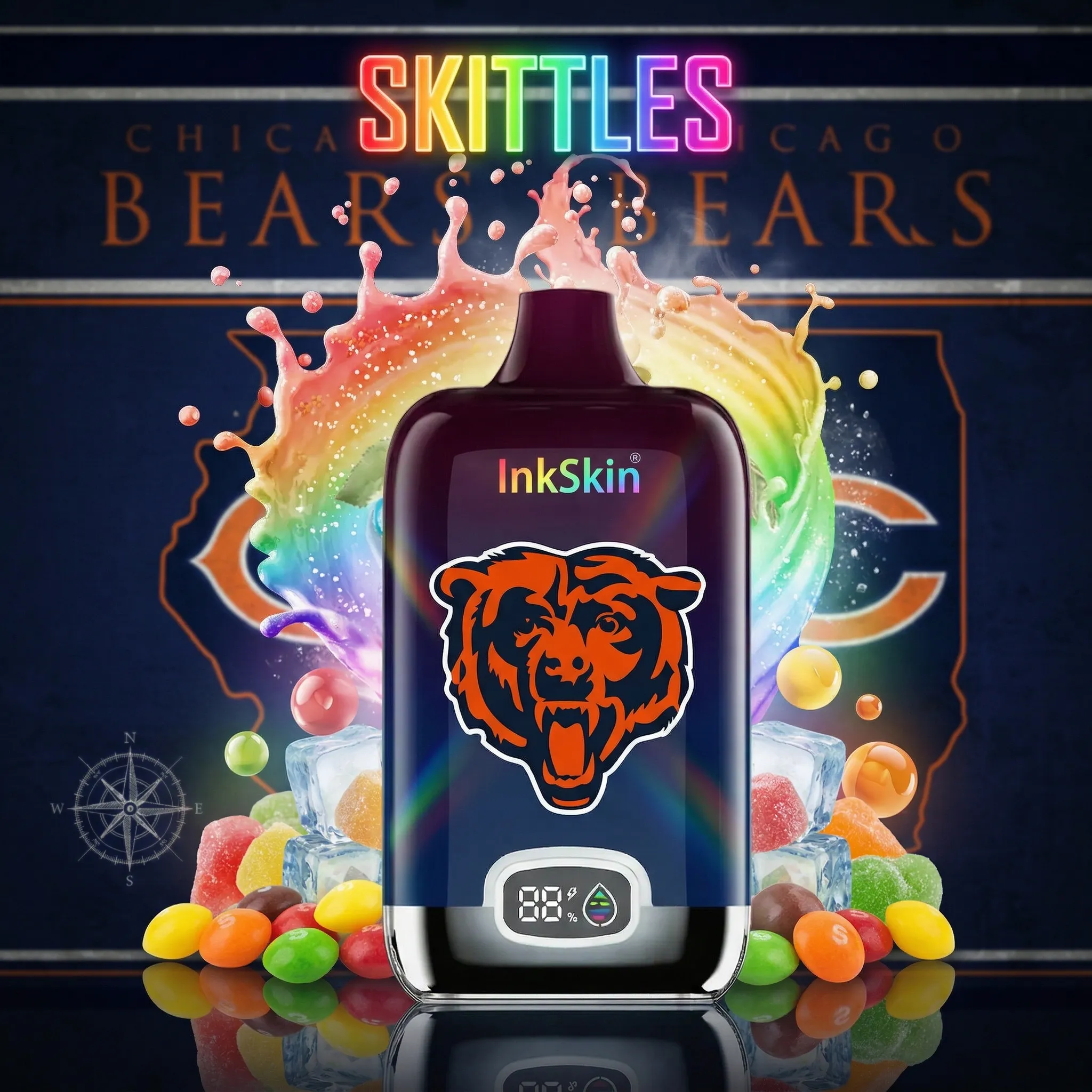 Chicago Bears - โญInkSkin Digital Box 12000 Puffs - 10+ Flavour Choices ๐๐๐ Chicago Bears - โญInkSkin Digital Box 12000 Puffs - 10+ Flavour Choices ๐๐๐