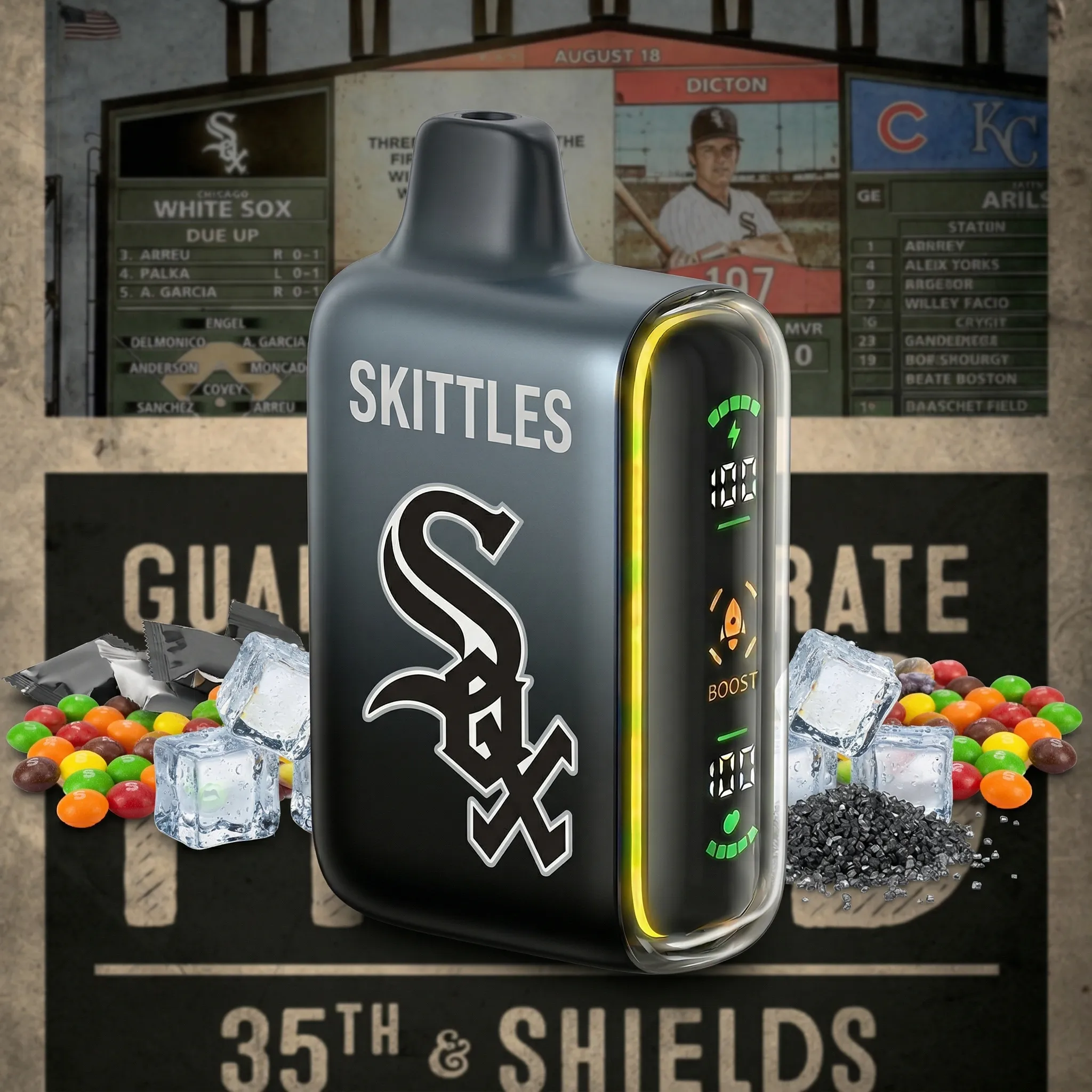 Chicago White Sox - 🔥InkSkin Pulse 15000 Puffs new - 10+ Flavour Choices 🍇🍉🍋