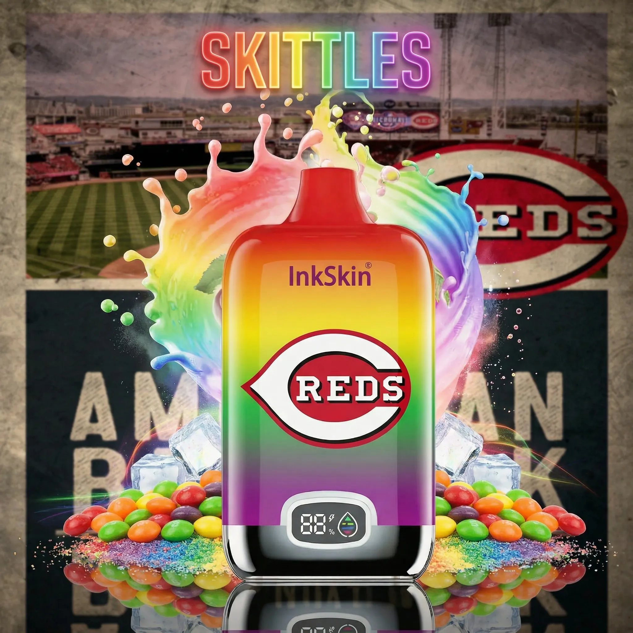 Cincinnati Reds - โญInkSkin Digital Box 12000 Puffs - 10+ Flavour Choices ๐๐๐ Cincinnati Reds - โญInkSkin Digital Box 12000 Puffs - 10+ Flavour Choices ๐๐๐