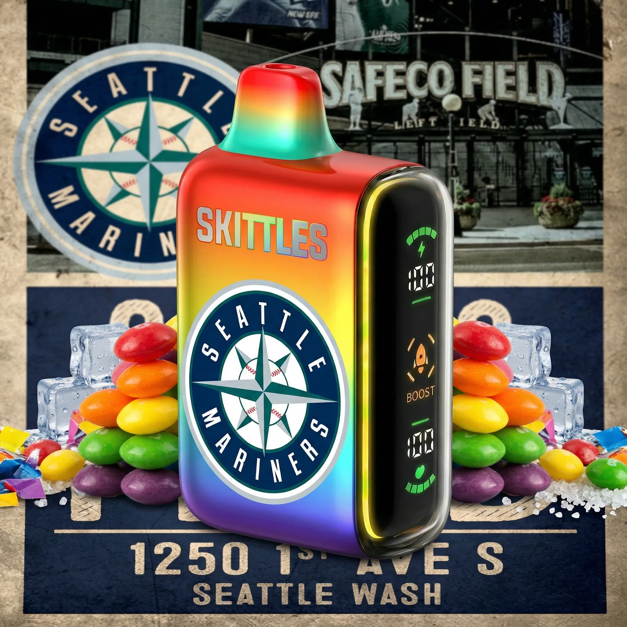 Seattle Mariners - ๐ฅInkSkin Pulse 15000 Puffs new - 10+ Flavour Choices ๐๐๐ Seattle Mariners - ๐ฅInkSkin Pulse 15000 Puffs new - 10+ Flavour Choices ๐๐๐