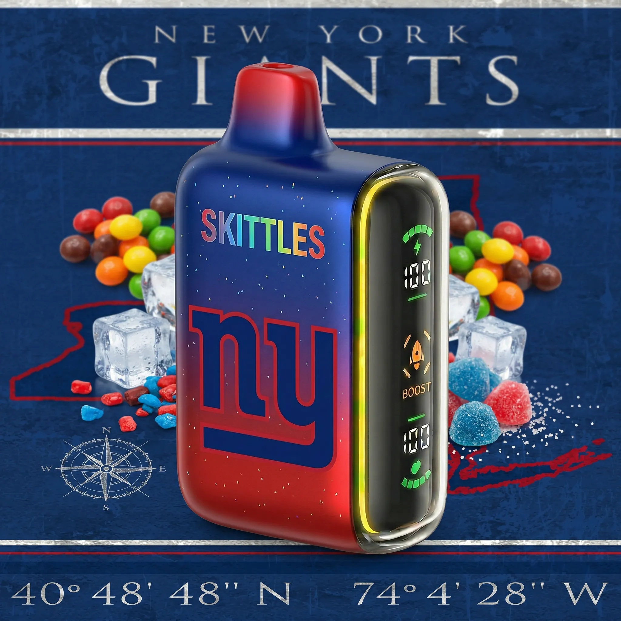 New York Giants - 🔥InkSkin Pulse 15000 Puffs new - 10+ Flavour Choices 🍇🍉🍋