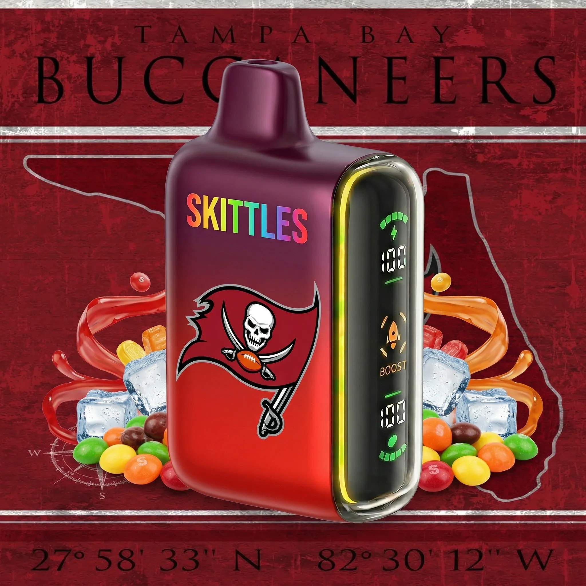Tampa Bay Buccaneers - ๐ฅInkSkin Pulse 15000 Puffs new - 10+ Flavour Choices ๐๐๐ Tampa Bay Buccaneers - ๐ฅInkSkin Pulse 15000 Puffs new - 10+ Flavour Choices ๐๐๐