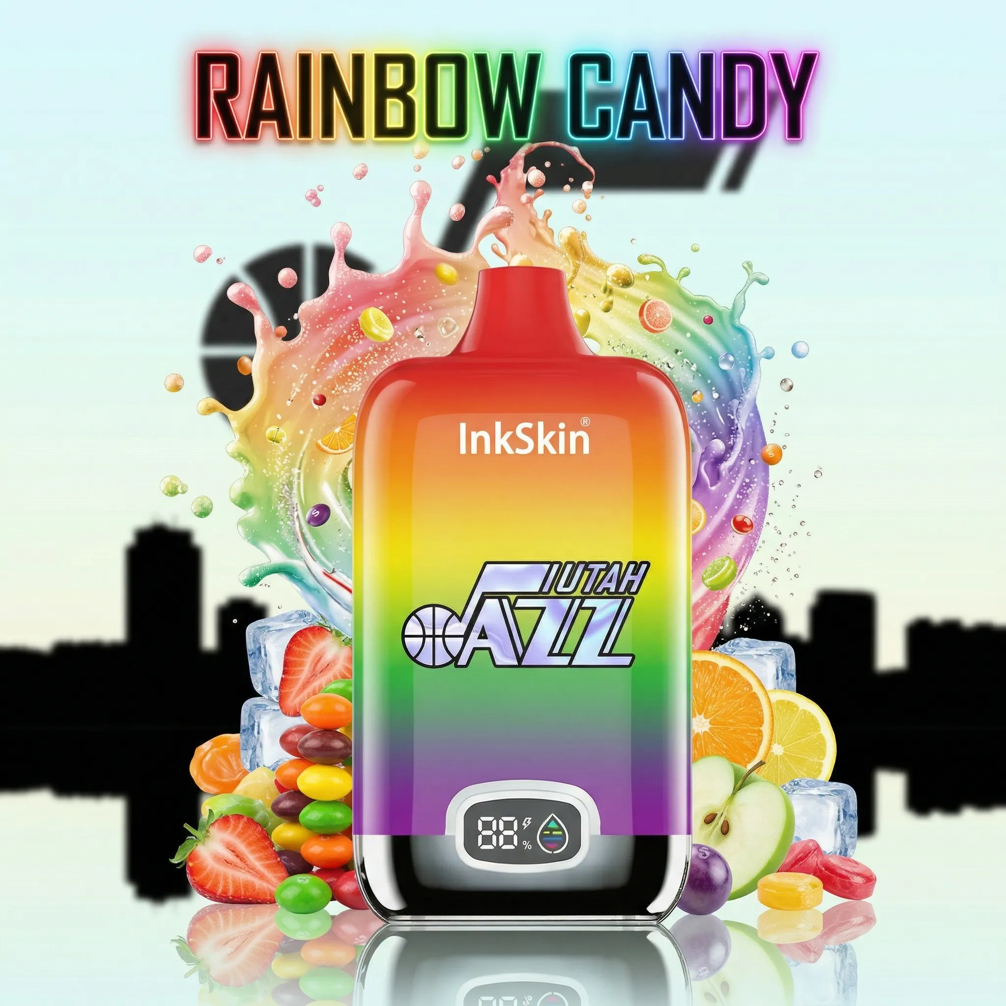 Jazz - ⭐InkSkin Digital Box 12000 Puffs - 10+ Flavour Choices 🍇🍉🍋