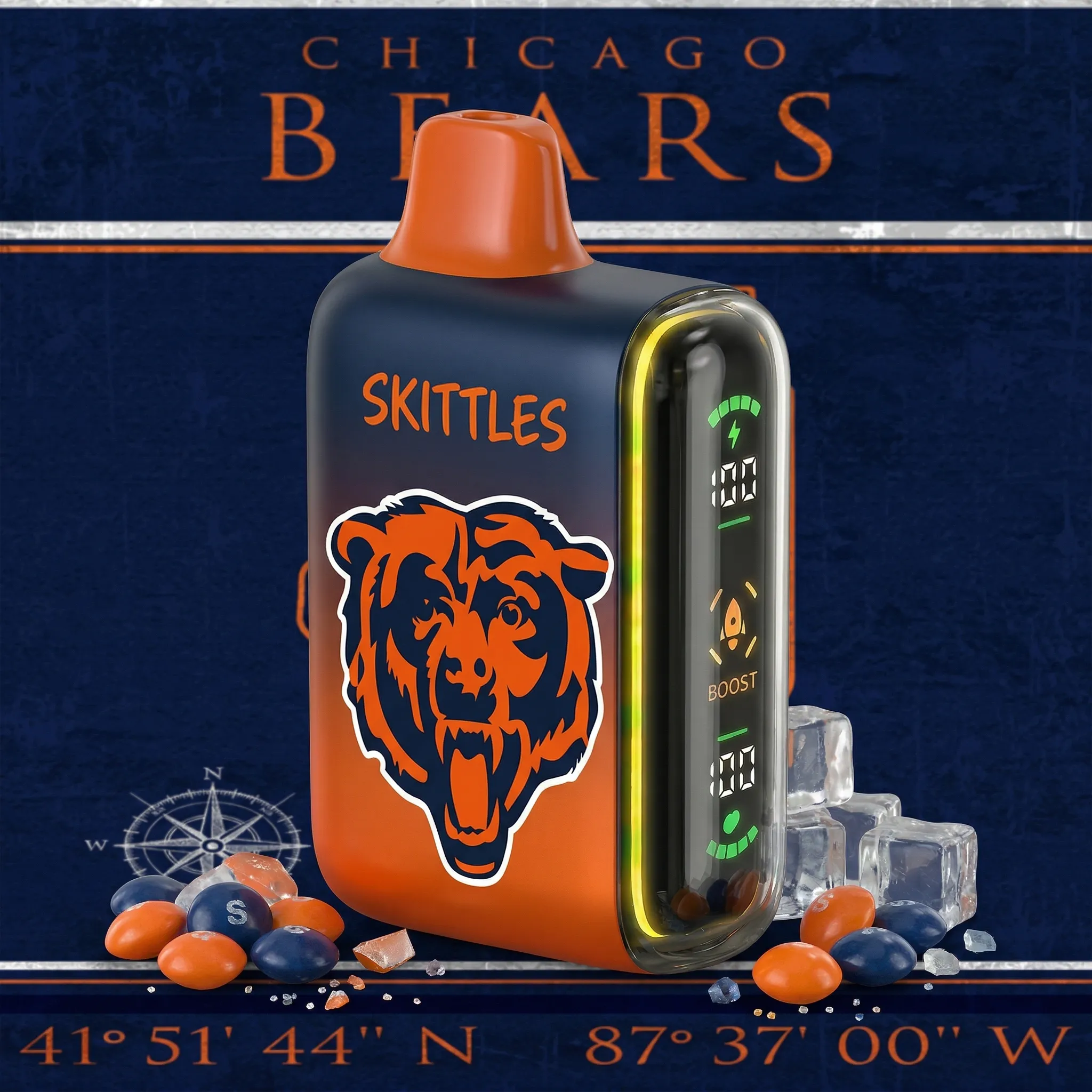 Chicago Bears - ๐ฅInkSkin Pulse 15000 Puffs new - 10+ Flavour Choices ๐๐๐ Chicago Bears - ๐ฅInkSkin Pulse 15000 Puffs new - 10+ Flavour Choices ๐๐๐