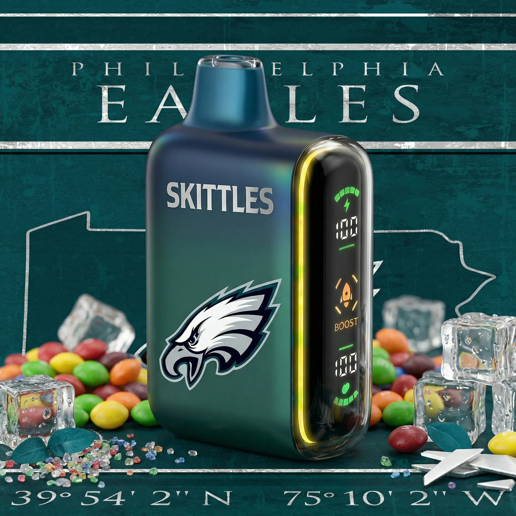 Philadelphia Eagles - ๐ฅInkSkin Pulse 15000 Puffs new - 10+ Flavour Choices ๐๐๐ Philadelphia Eagles - ๐ฅInkSkin Pulse 15000 Puffs new - 10+ Flavour Choices ๐๐๐