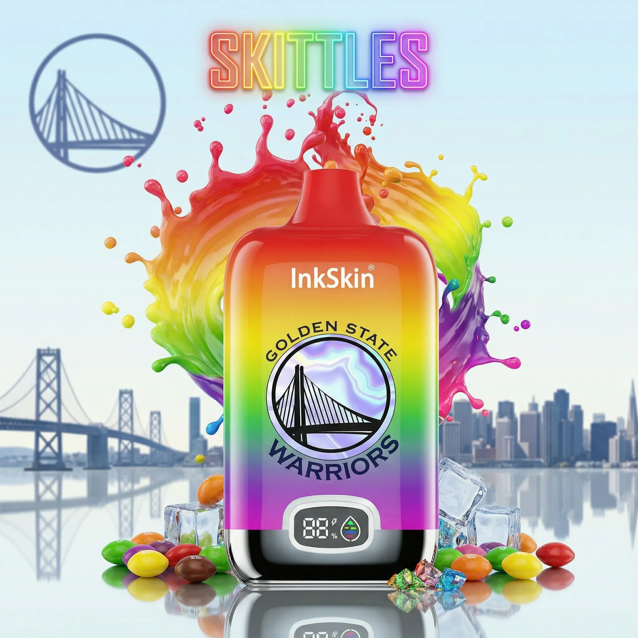 Warriors - ⭐InkSkin Digital Box 12000 Puffs - 10+ Flavour Choices 🍇🍉🍋 Warriors - ⭐InkSkin Digital Box 12000 Puffs - 10+ Flavour Choices 🍇🍉🍋